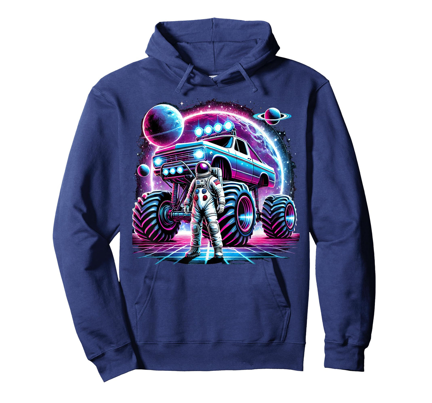 Astronaut Cosmic Space Adventure Monster Truck Astronomy T-Shirt