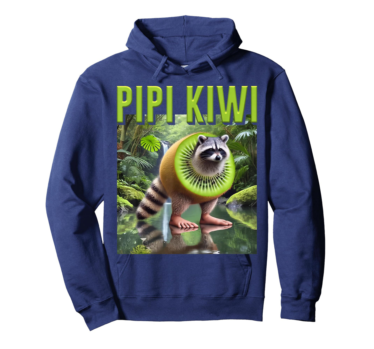 Italian Brainrot Internet Meme Pipi Kiwi Raccoon AI Generate T-Shirt