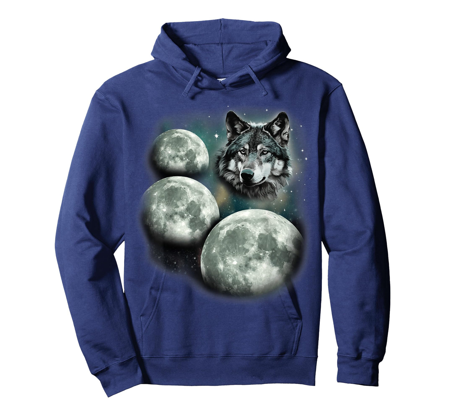 Three Moon Wolf | 3 Moons Howling At Space Wolf Magic Meme T-Shirt