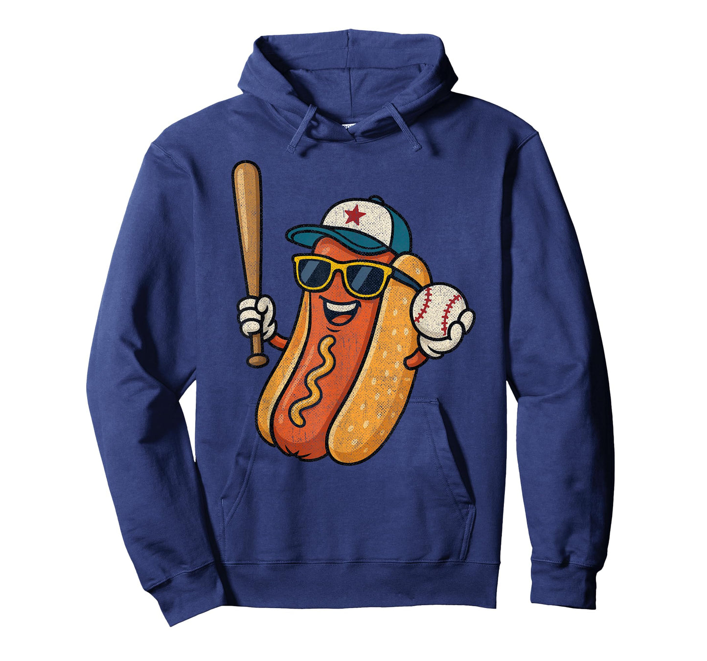 Retro Vintage Baseball Hot Dogs - Funny Baseball Hot Dog T-Shirt