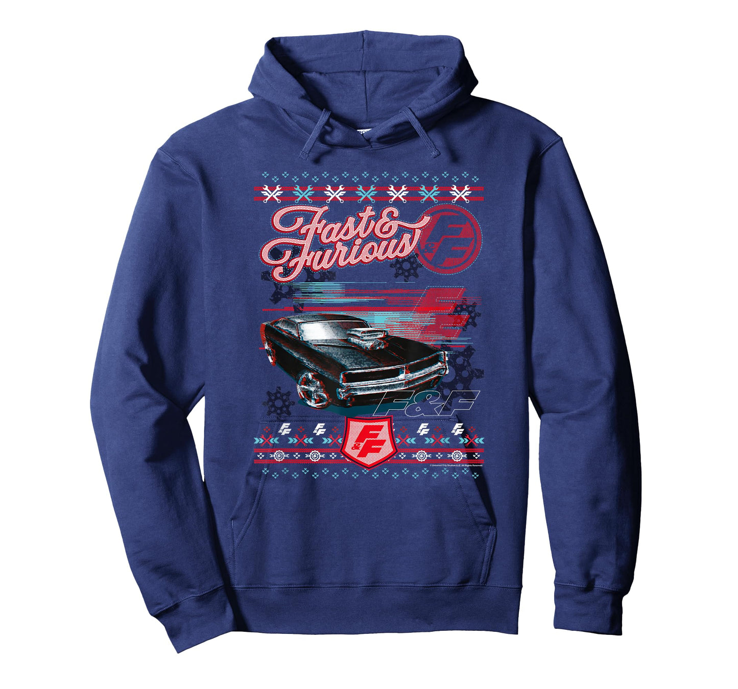 Fast & Furious Ugly Christmas Sweater Car Logo T-Shirt