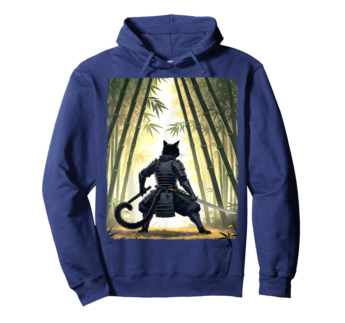 Samurai Cat Warrior Vintage Ukiyo-e Art Japanese Graphic T-Shirt