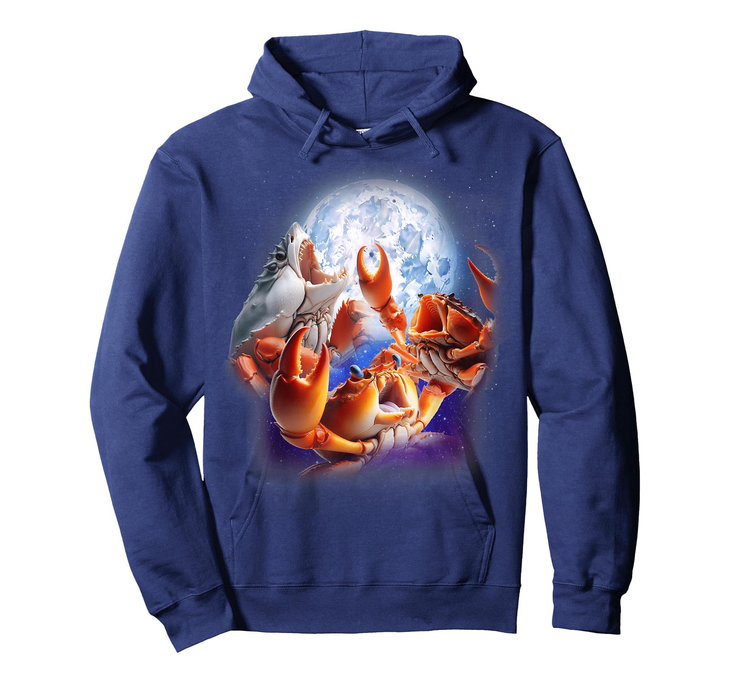 3 Crabs Howling At The Moon Funny Crab Lover Seafood Boil T-Shirt