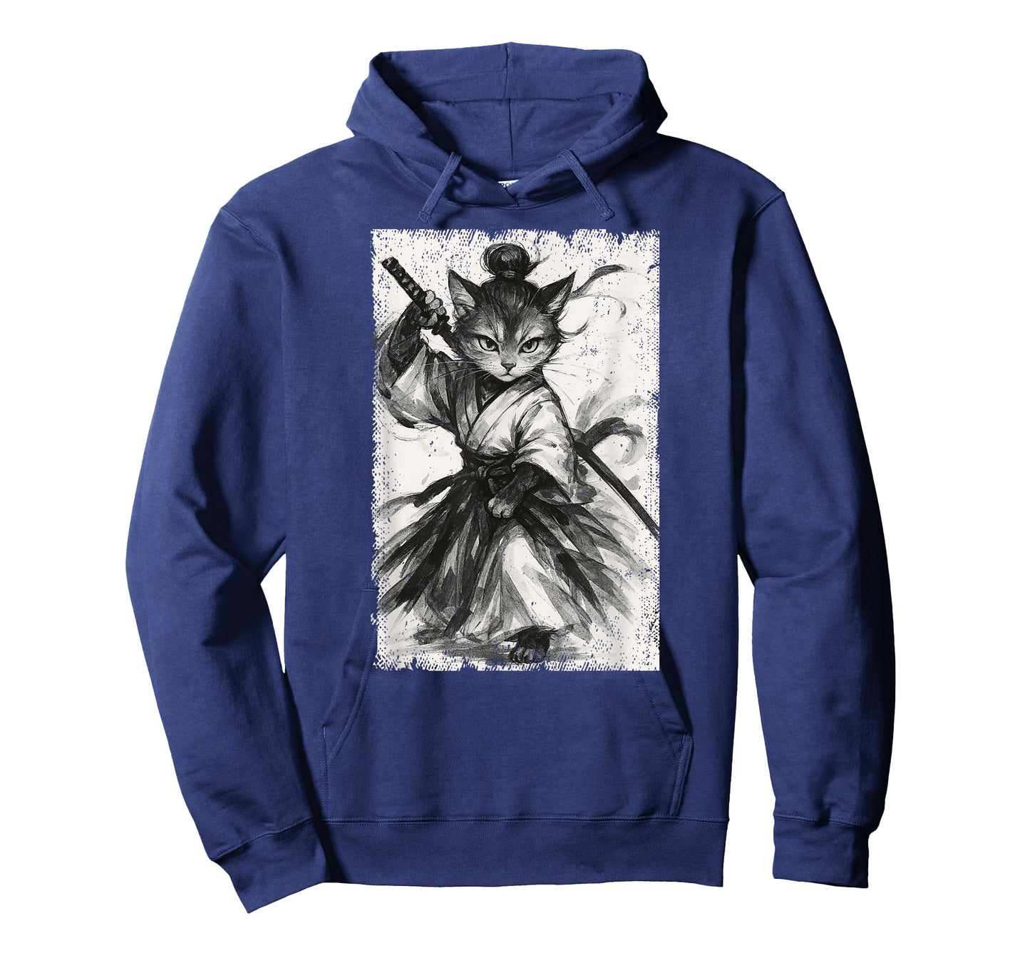 Cat Japanese Samurai Warrior Ninja Japan Mom Dad T-Shirt for Men Women Kids