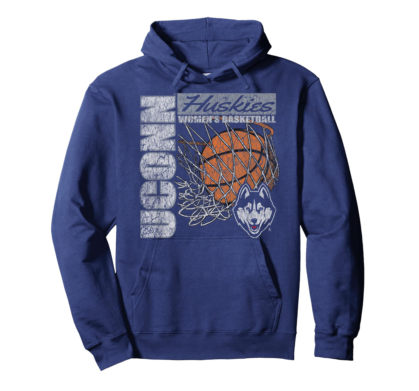 Connecticut Huskies Women's Basketball Vintage 90's Navy T-Shirt