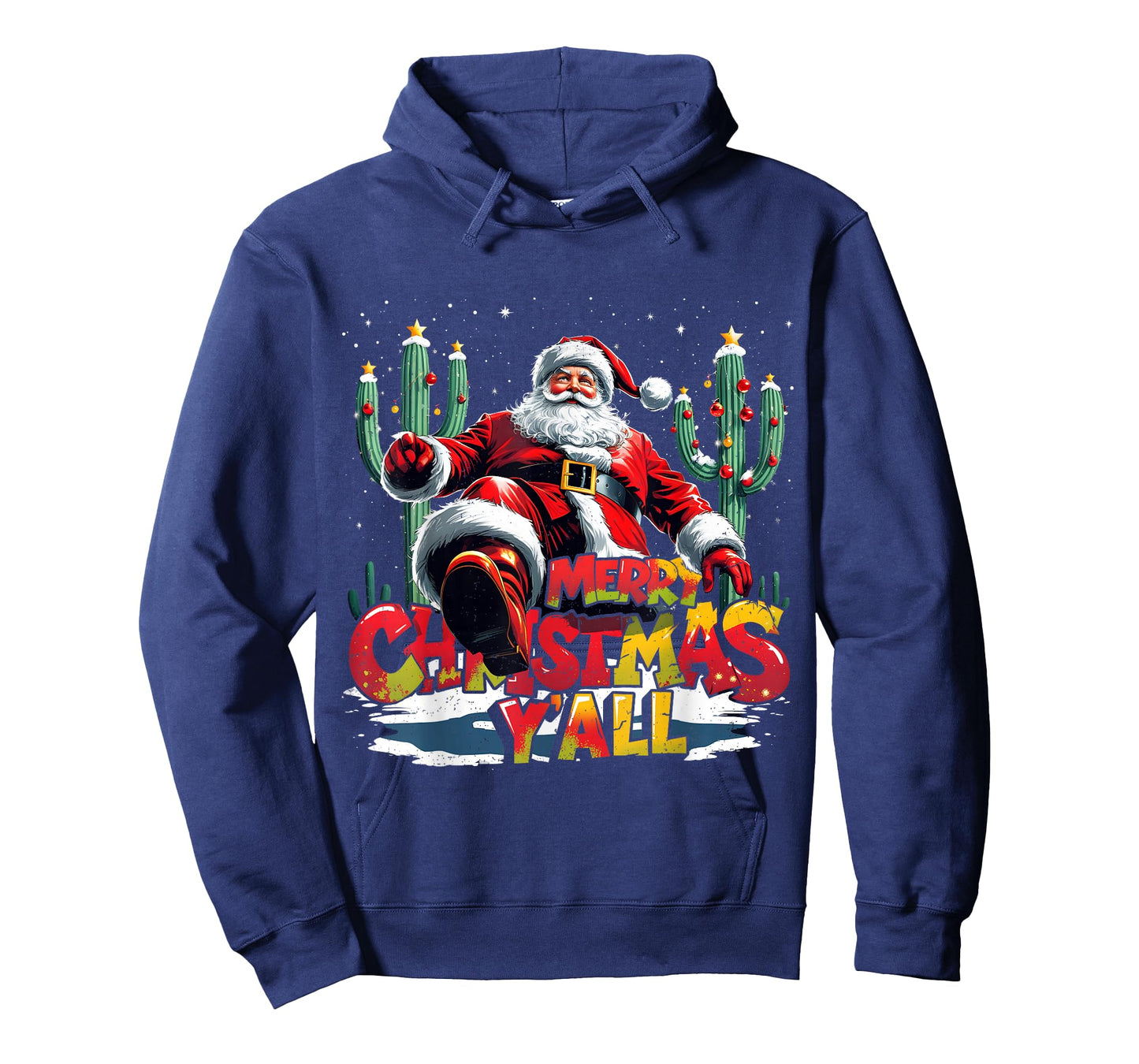Merry Christmas Y’All Santa Western Holiday T-Shirt
