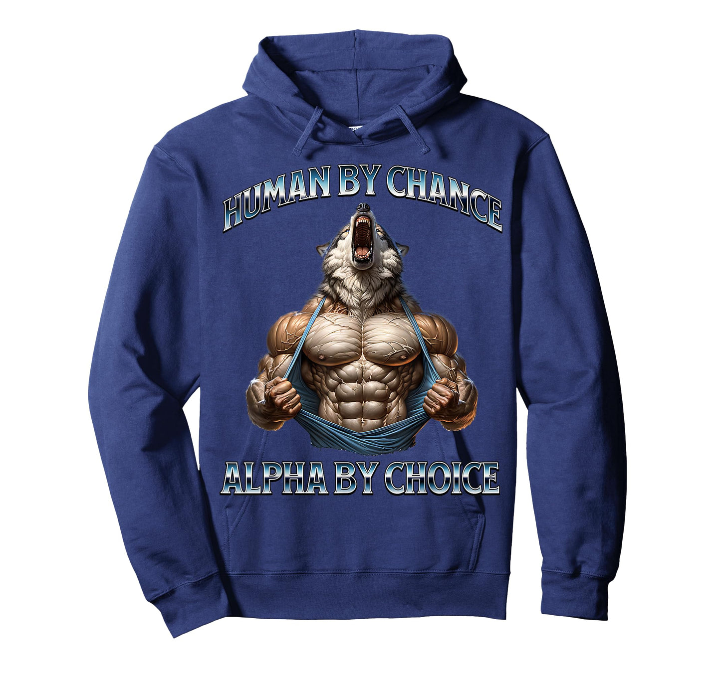Human By Chance Alpha By Choice Alpha Wolf Funny Meme Cool T-Shirt