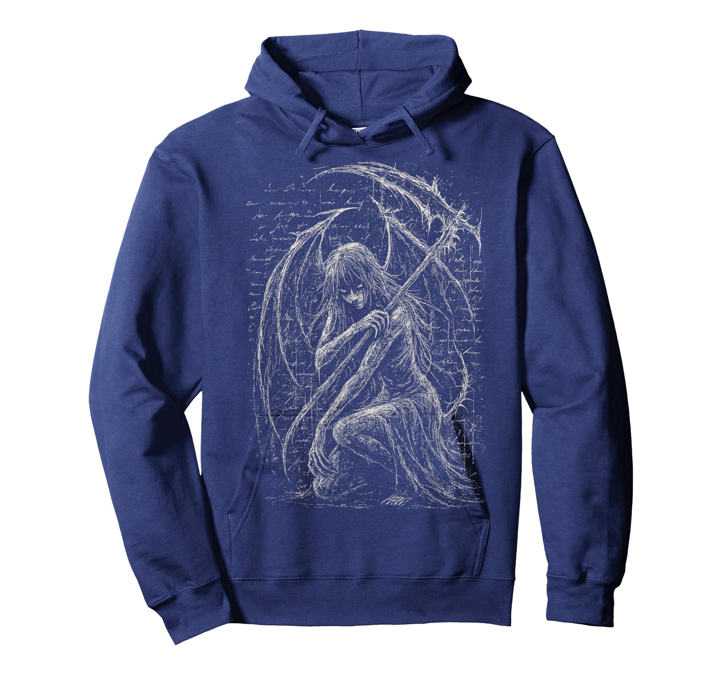 Goth Demon Angel Dark Fallen Scythe Horror Hell Aesthetic T-Shirt