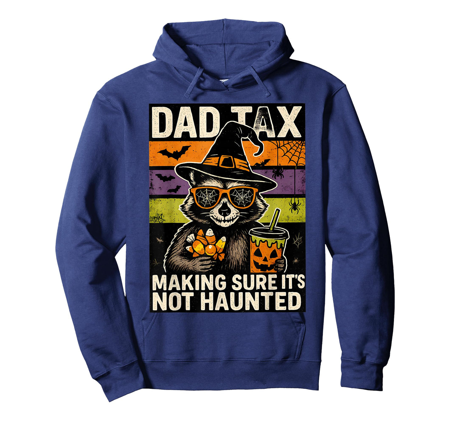 Dad Tax Making Sure It's Not Haunted Halloween Raccoon Witch T-Shirt