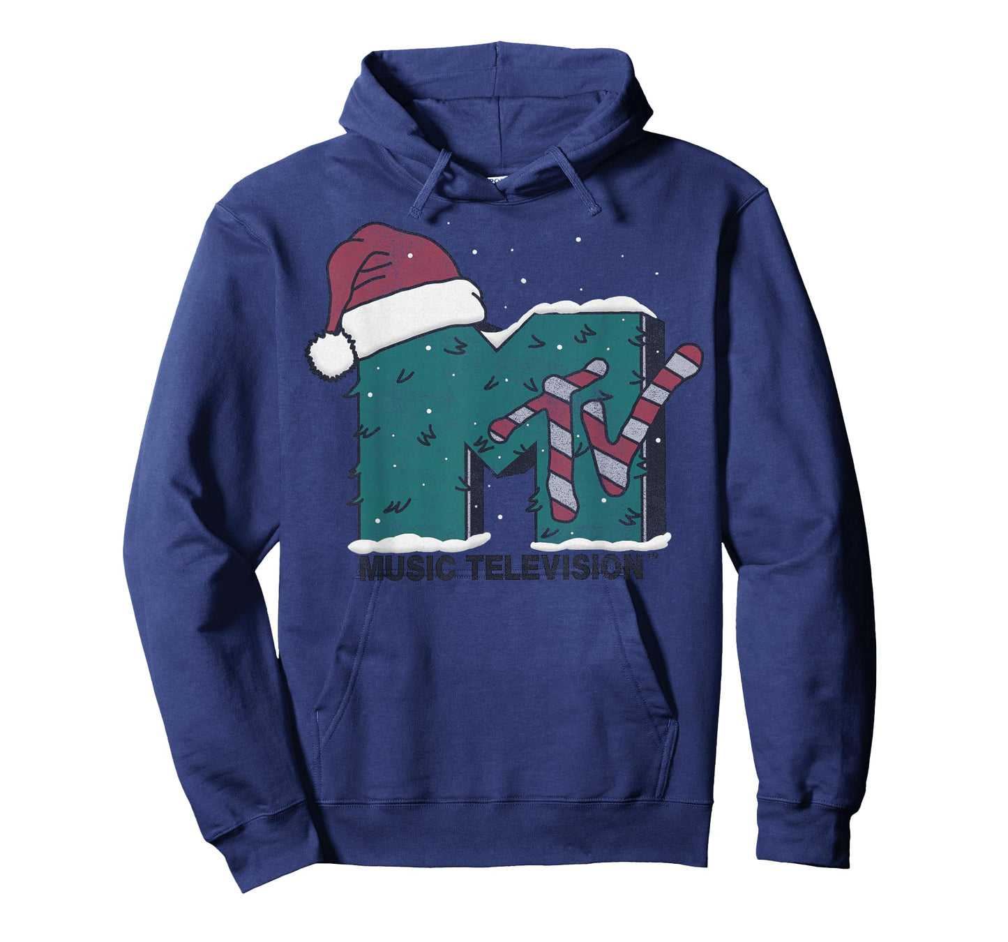 MTV Music Television Candy Cane Christmas T-Shirt