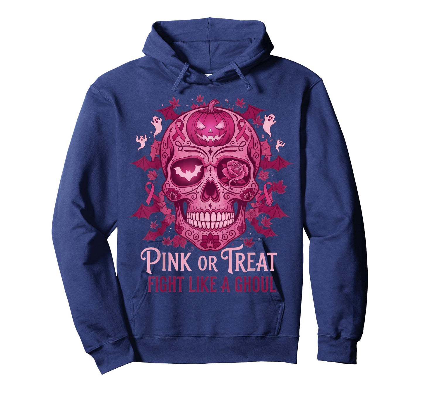 October Pink, Halloween Breast Cancer Awareness Ribbon T-Shirt