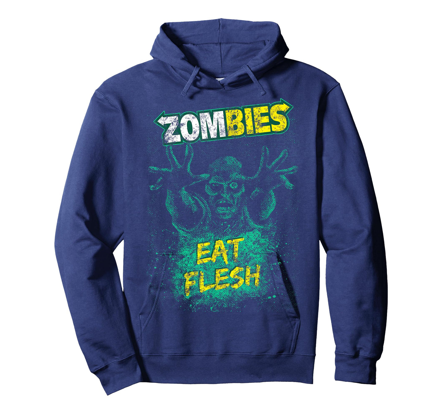 Funny Zombies Eat Flesh Tee For Men, Women & Kids Halloween T-Shirt