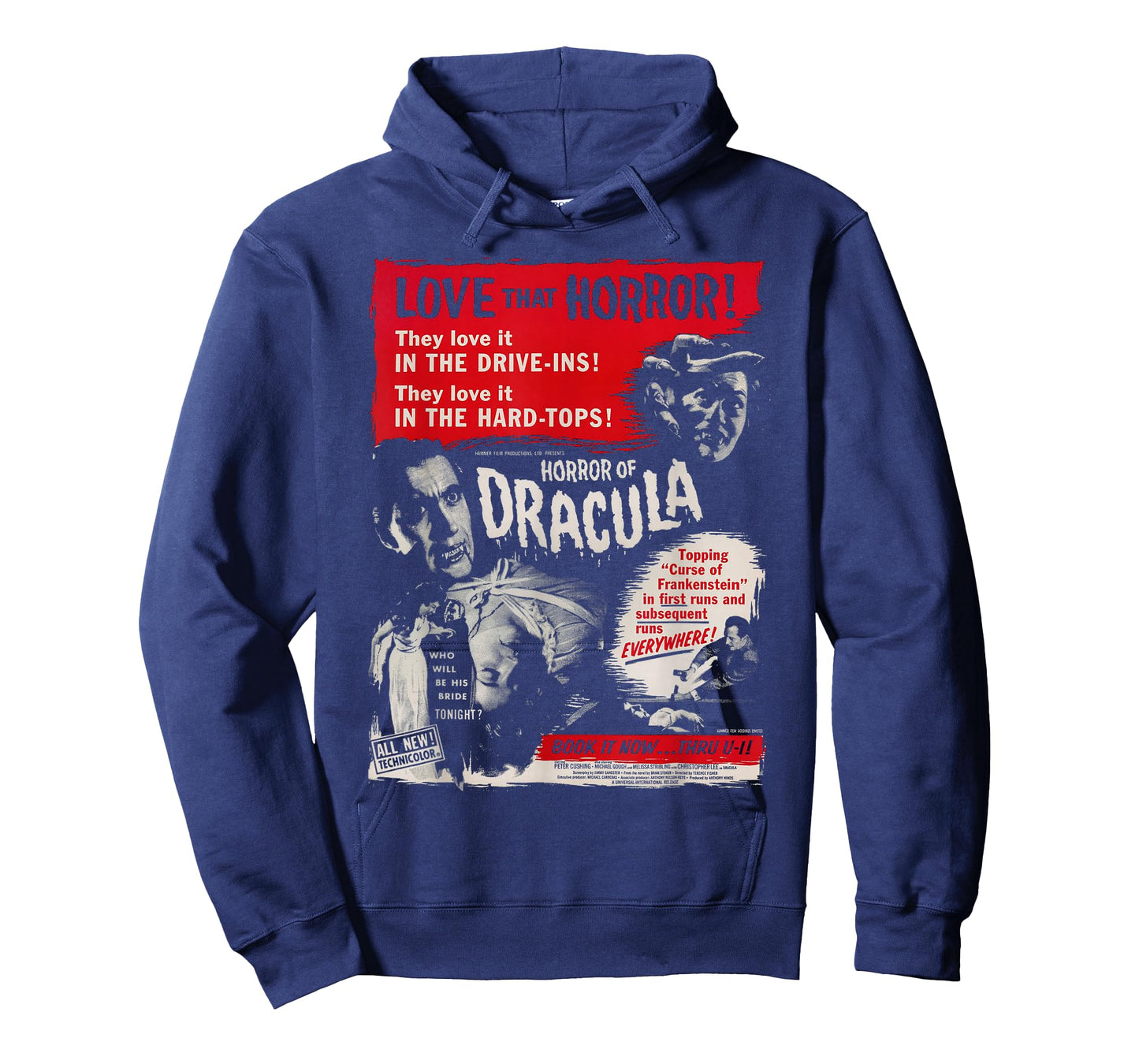 Love That Horror of Dracula Movie Poster Art Christopher Lee T-Shirt