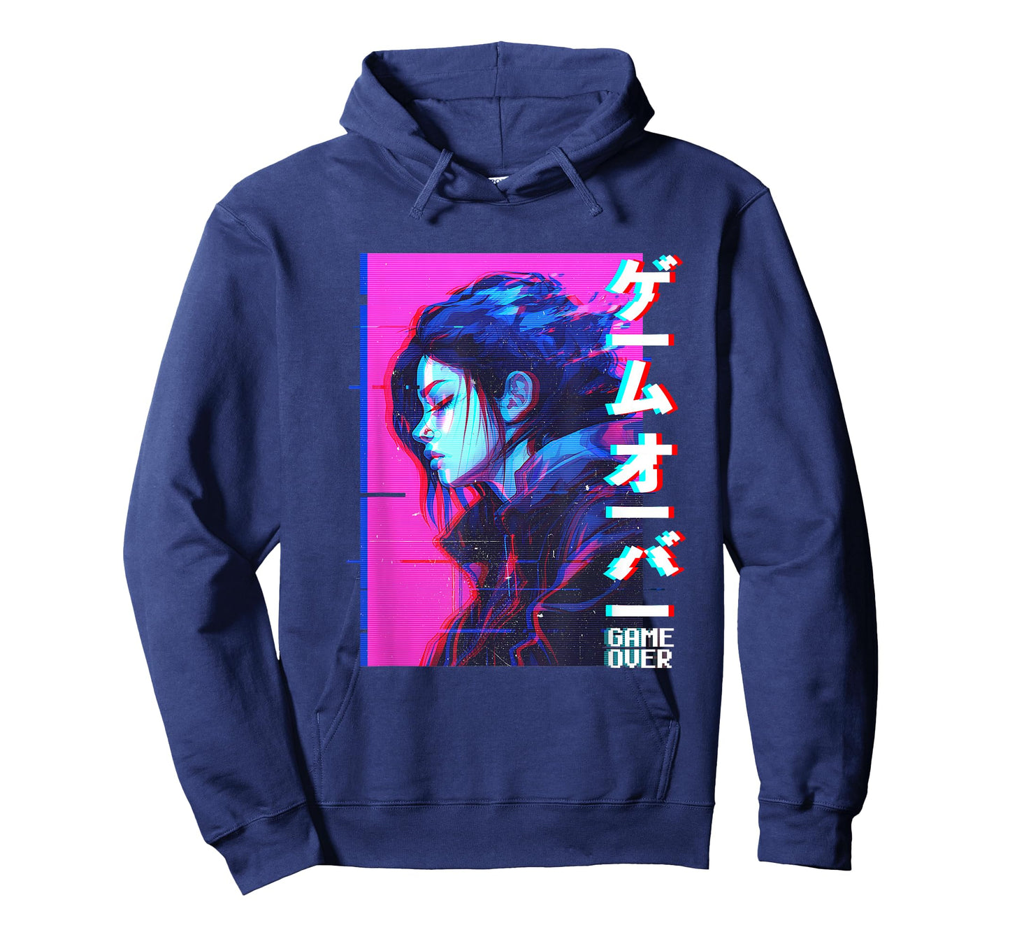 Sad Japanese Anime Girl Game Over Vaporwave Aesthetic T-Shirt