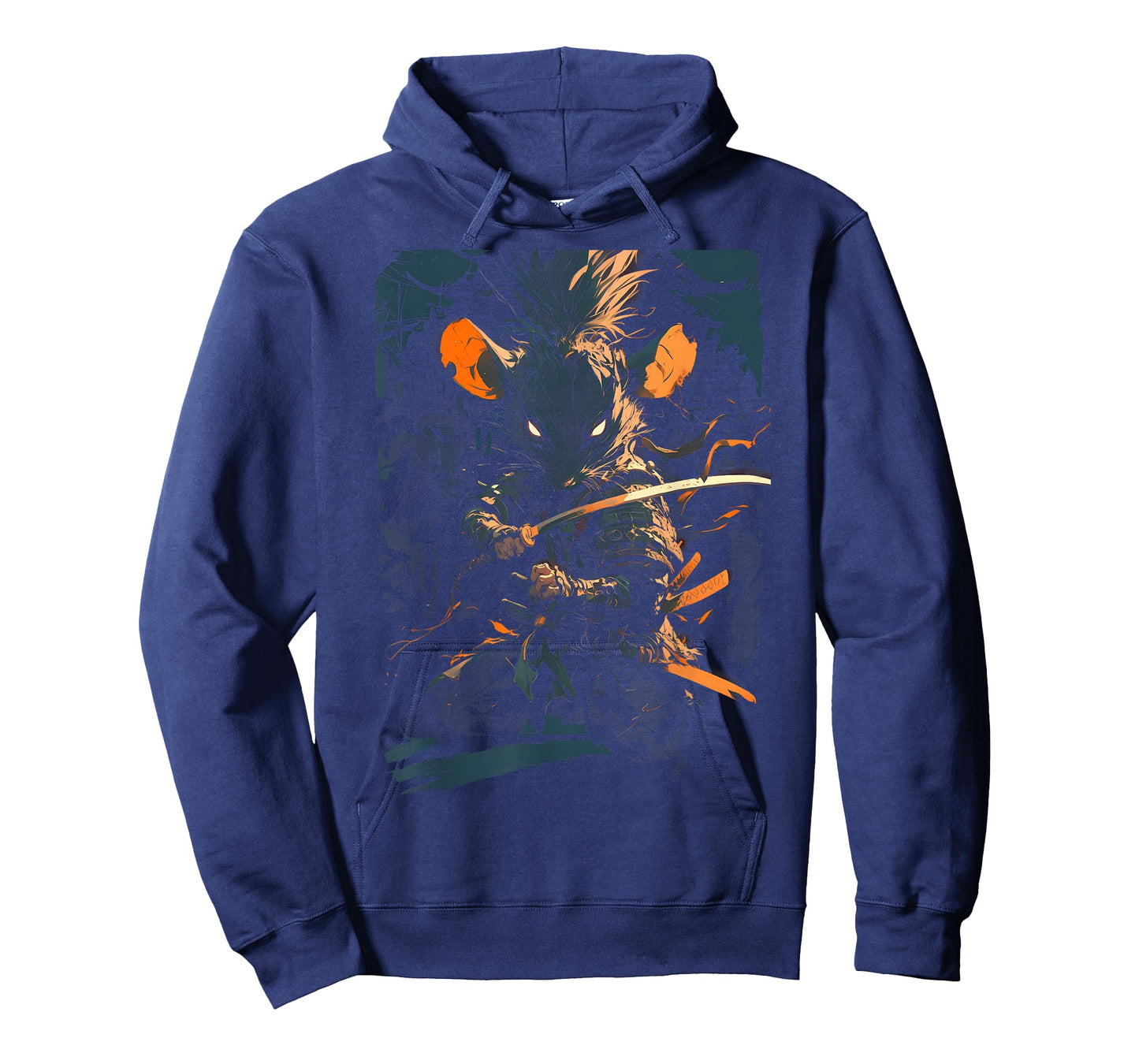 Samurai Mouse Japanese Warrior with Katana Sword T-Shirt