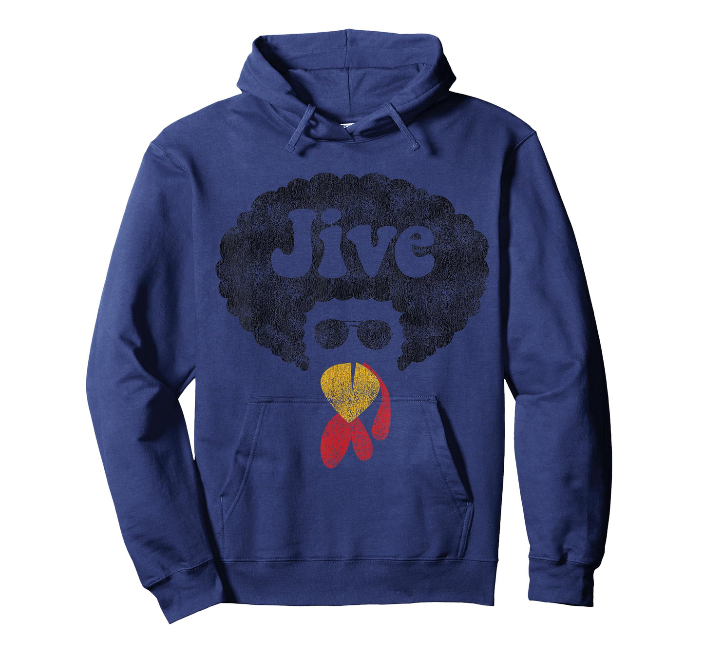 Funny Thanksgiving Jive Gift Vintage Distressed Turkey Face T-Shirt