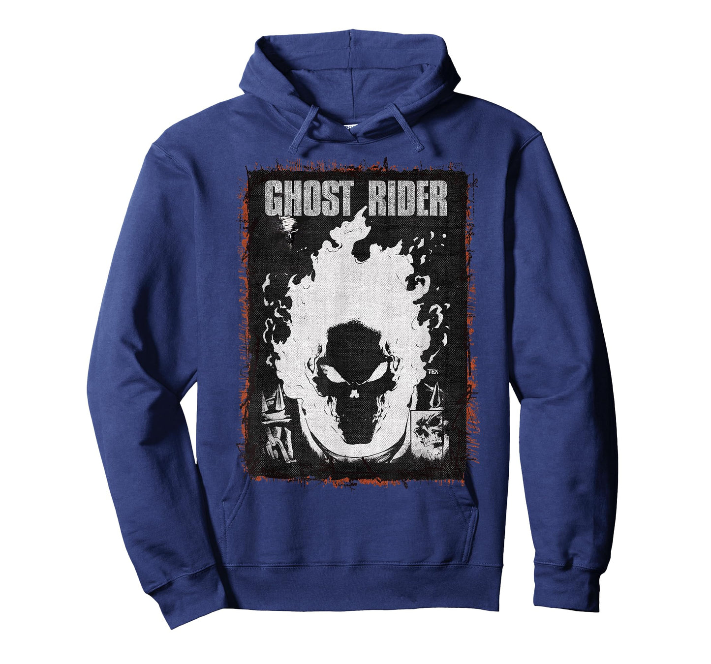 Marvel Ghost Rider Dark Distressed Poster T-Shirt