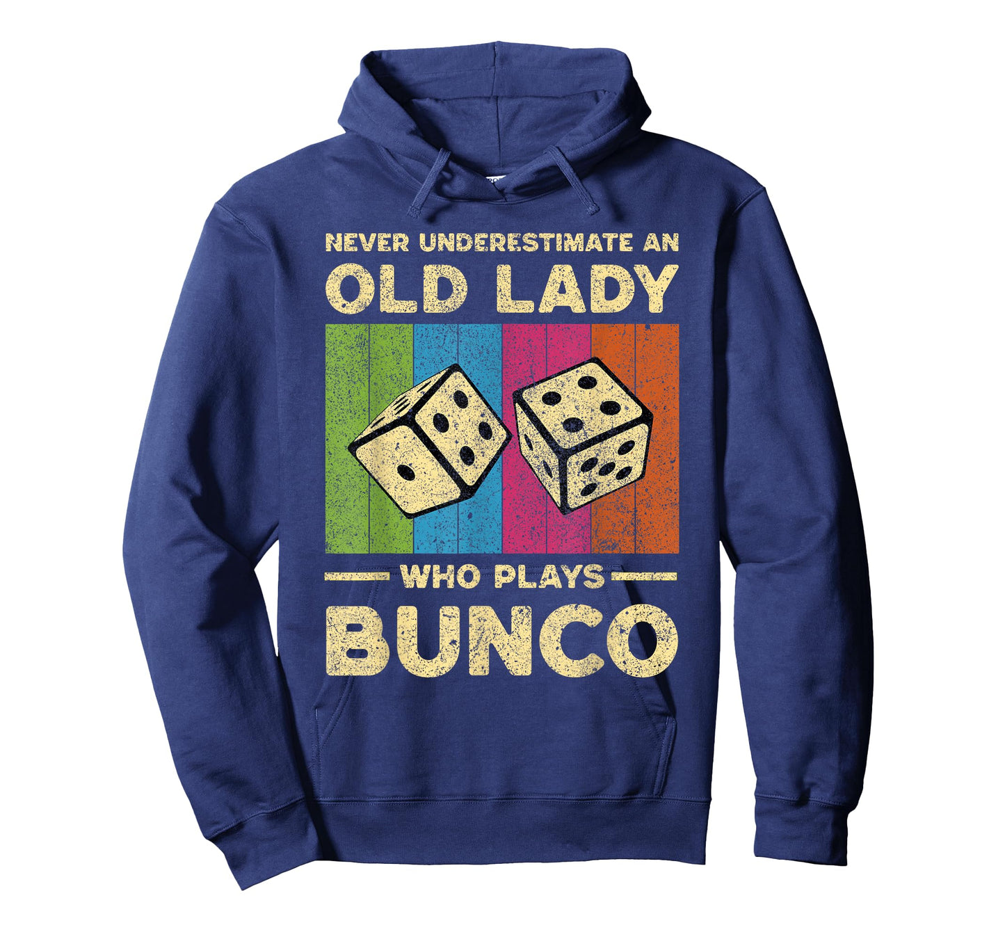 Never Underestimate An Old Lady Who Plays Bunco Bunco T-Shirt