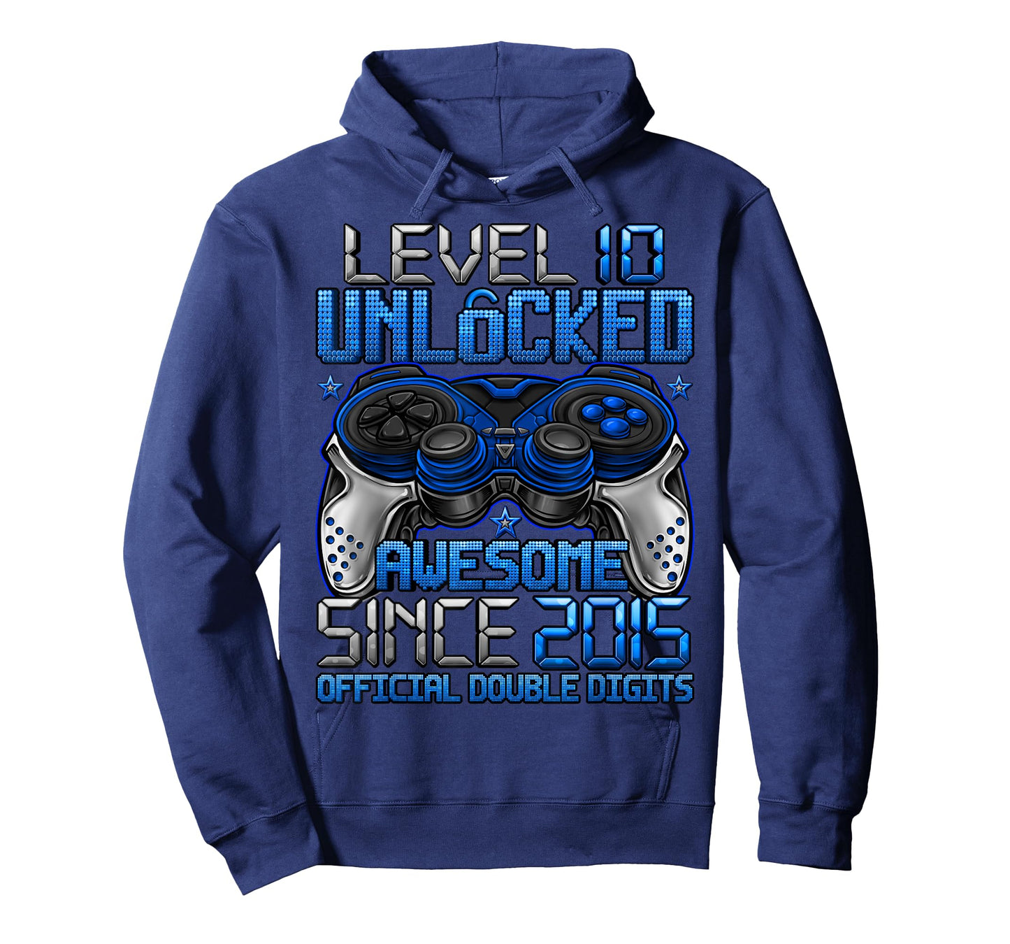 Official Double Digits Level 10 Unlocked 10th Birthday Boy T-Shirt