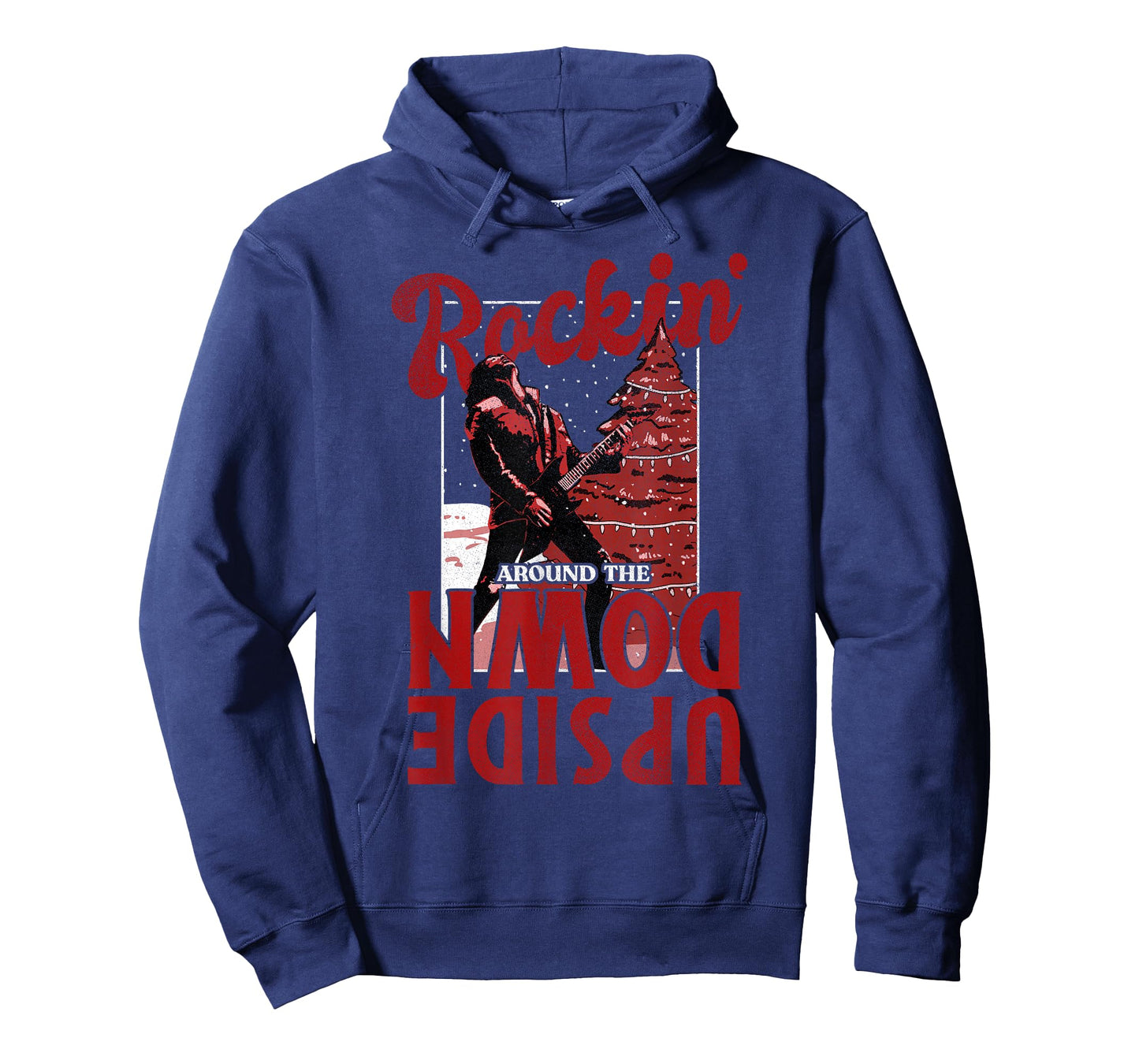 Stranger Things Christmas Eddie Munson Rockin' Upside Down T-Shirt