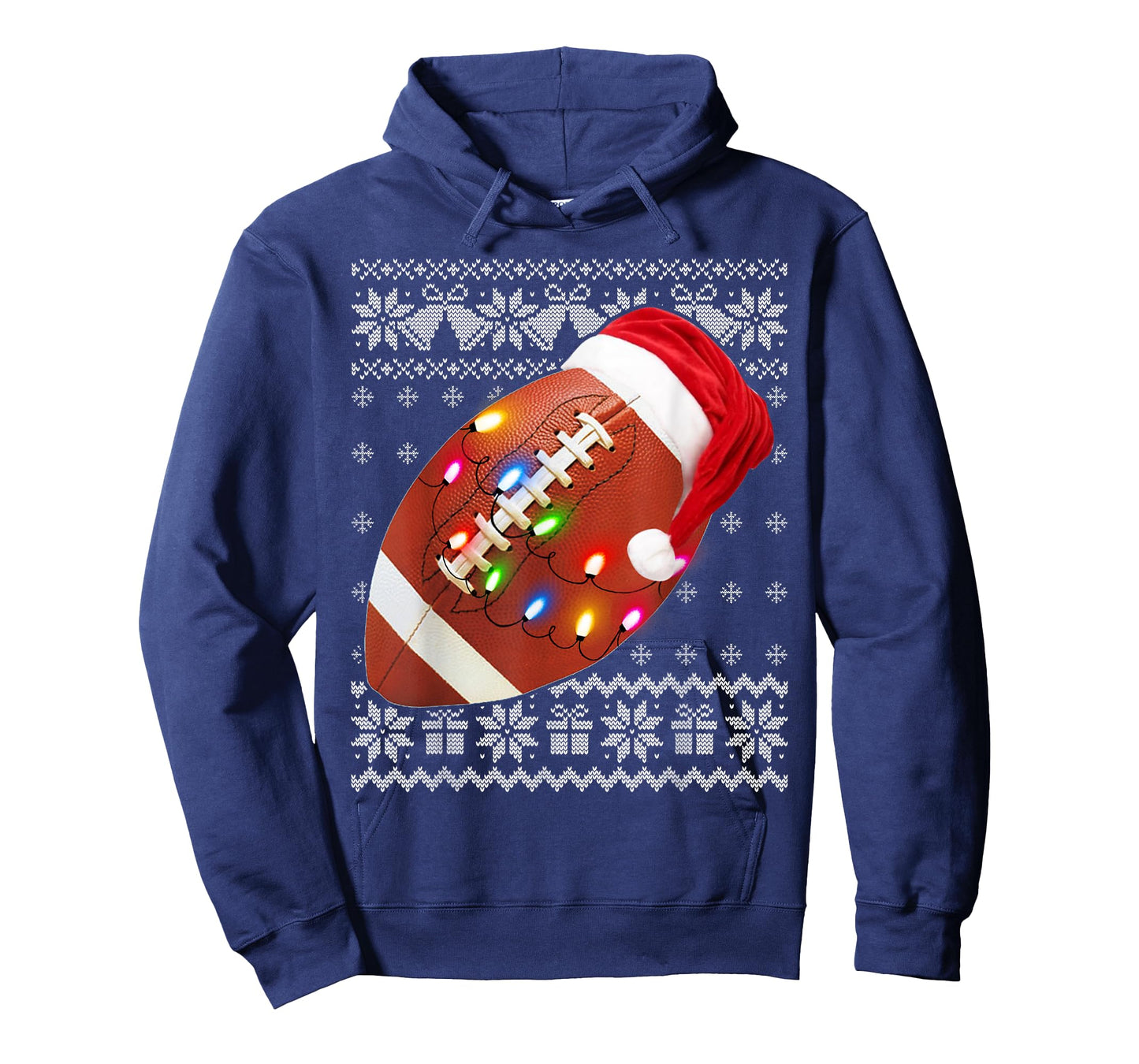 Football Christmas Shirt Funny Ugly Christmas Sweater T-Shirt