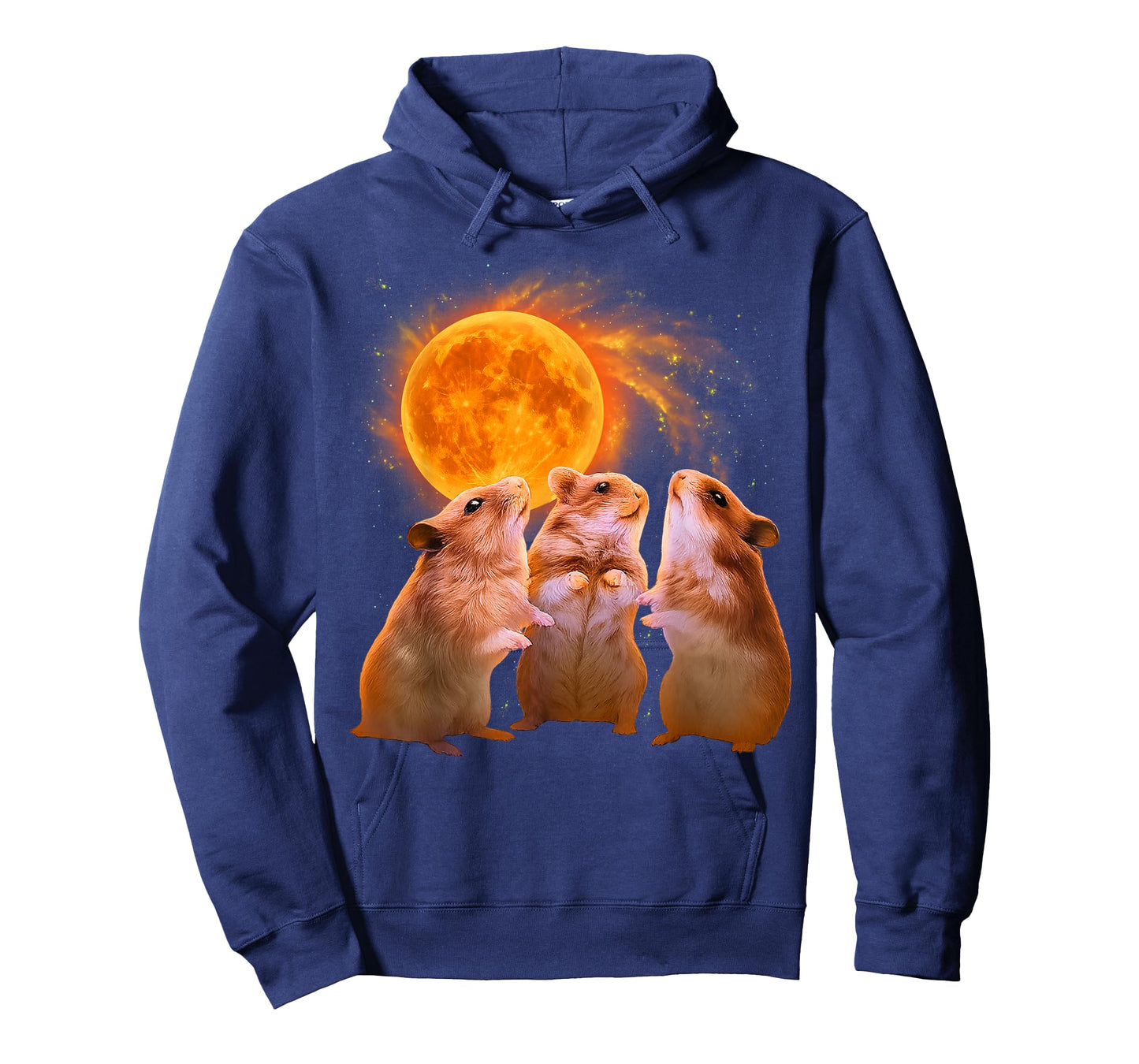 Hamsters Howling at the Moon Funny Hamster T-Shirt
