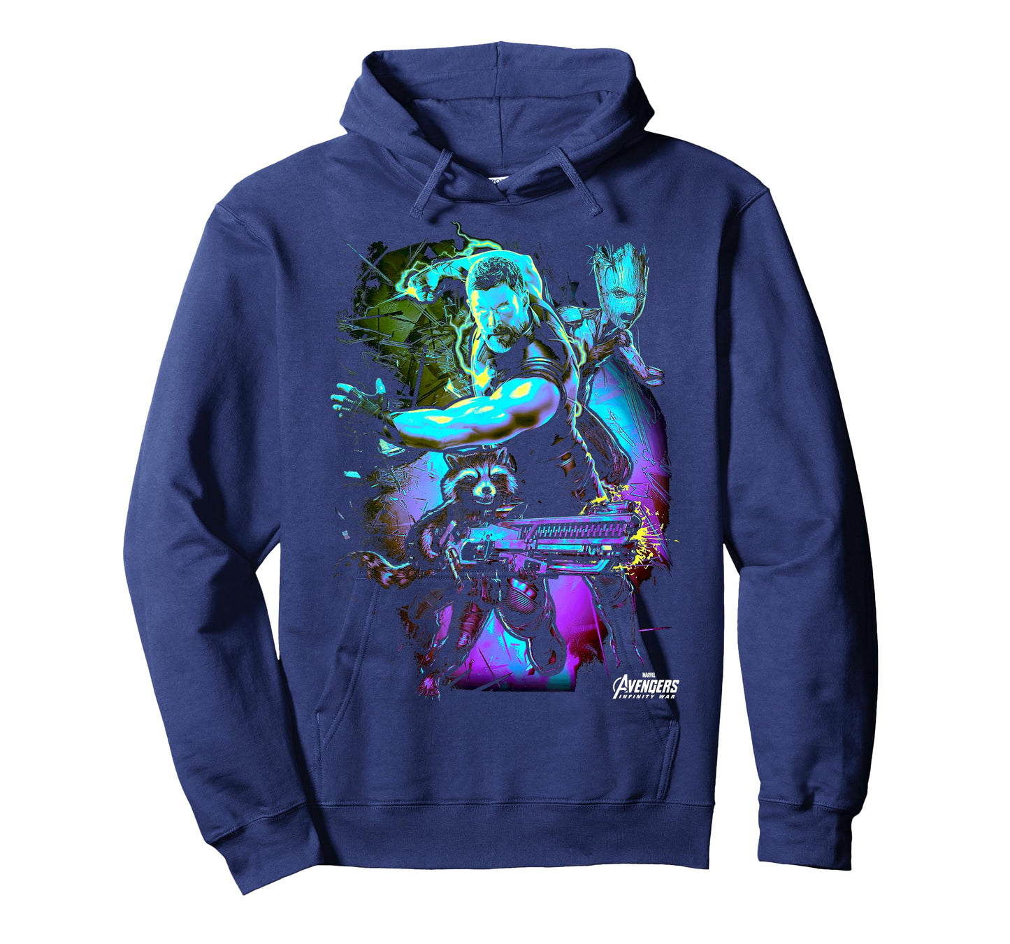Marvel Infinity War Thor Rocket Groot The Power Trio T-Shirt T-Shirt