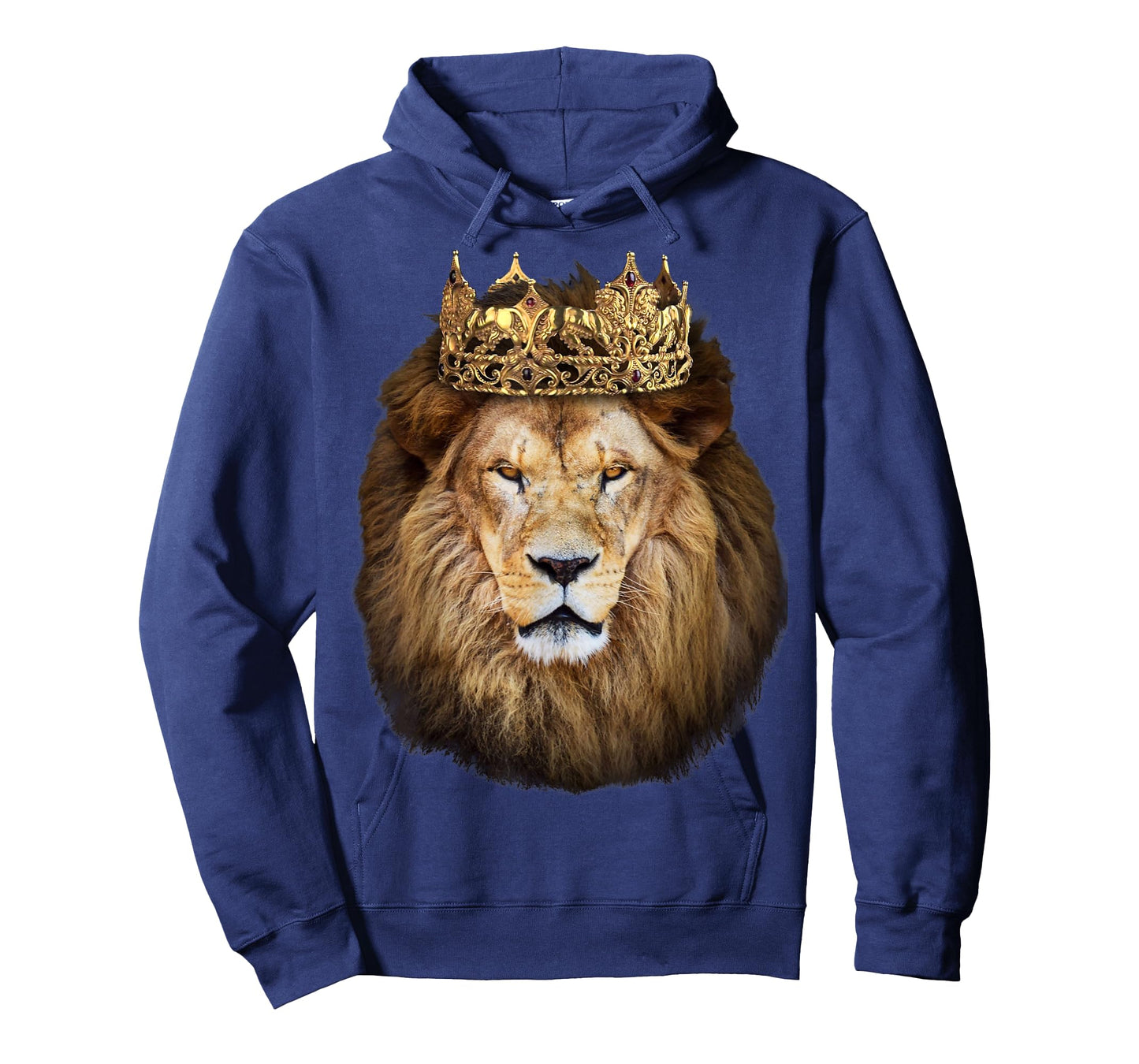 Lion Head Golden Crown Art Canvas King T shirt T-Shirt