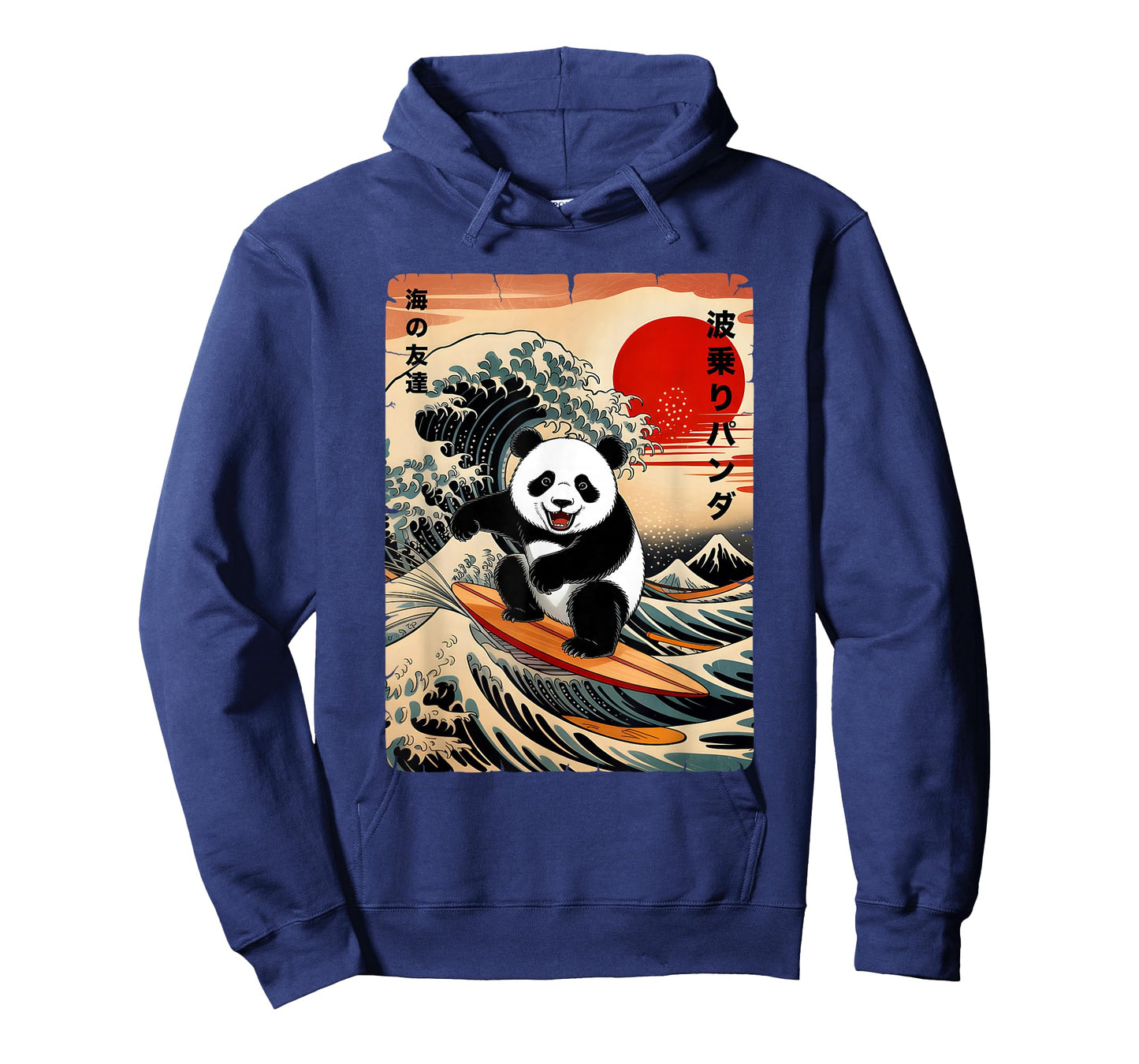 Japan Surfing Panda Kawaii Anime GreatWave Surfing Japanese T-Shirt