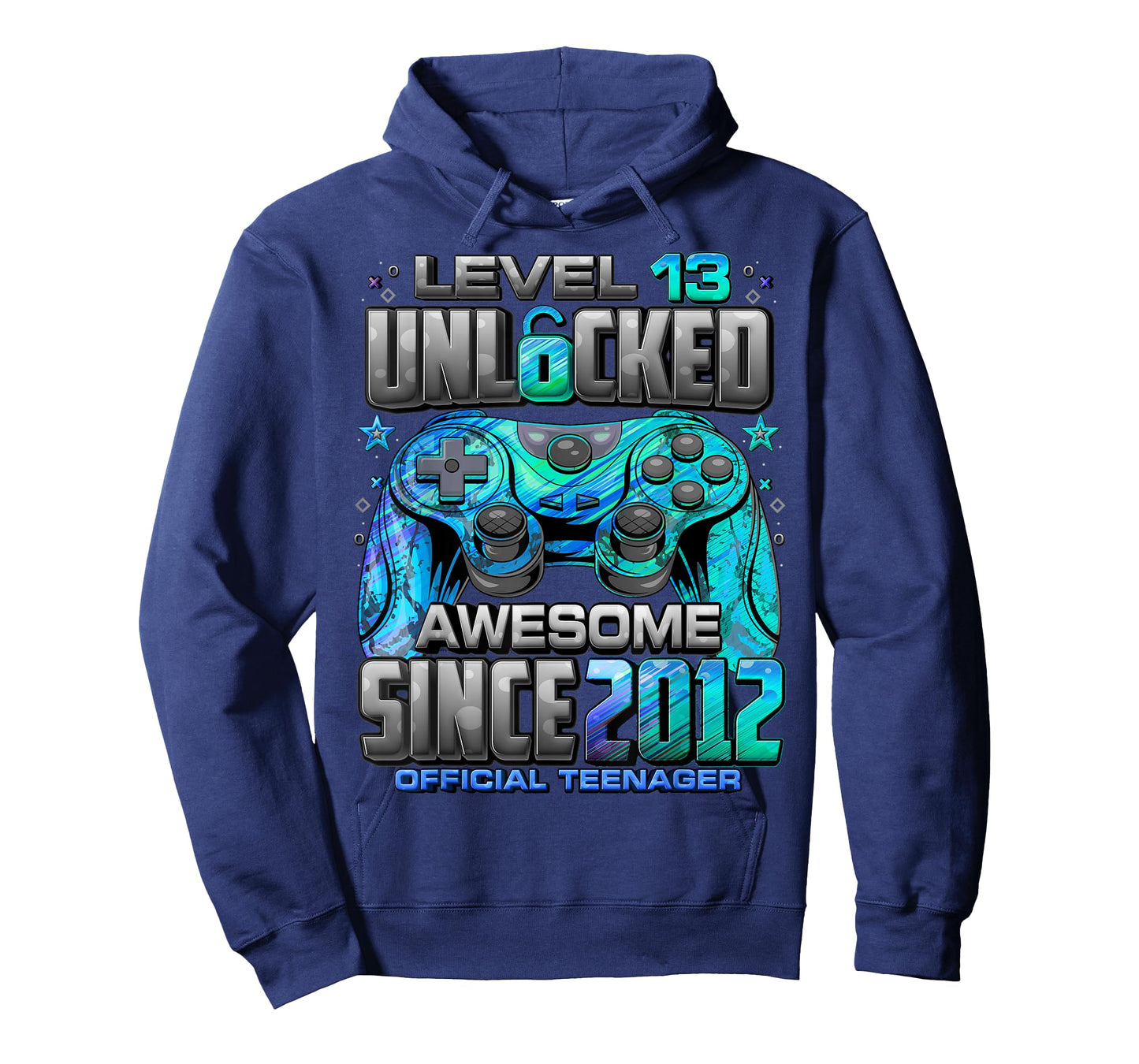 Level 13 Unlocked Awesome Since 2012 13th Birthday Gaming T-Shirt