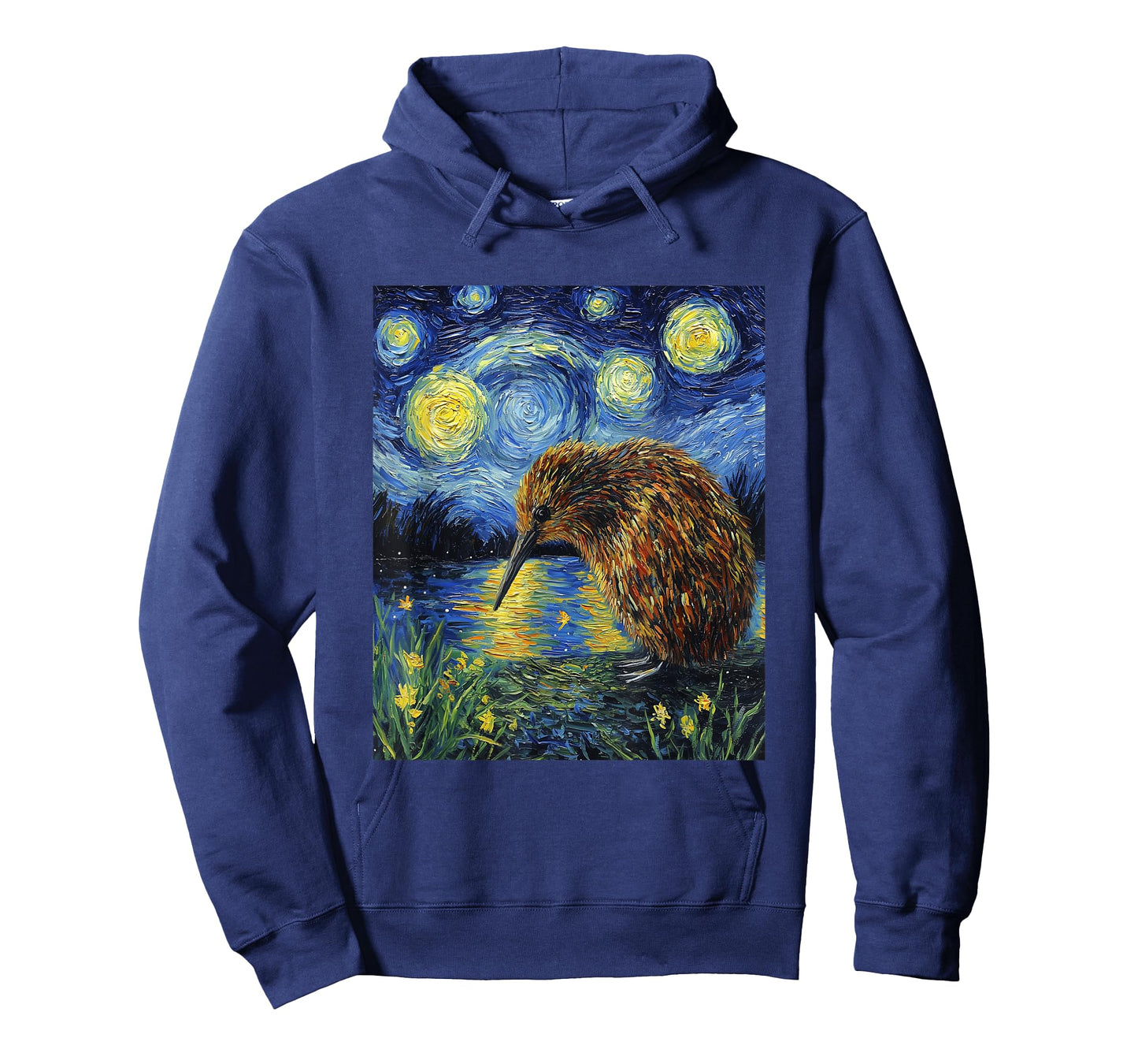 Funny Kiwi Bird - Van Gogh Style - Starry Night Graphic T-Shirt