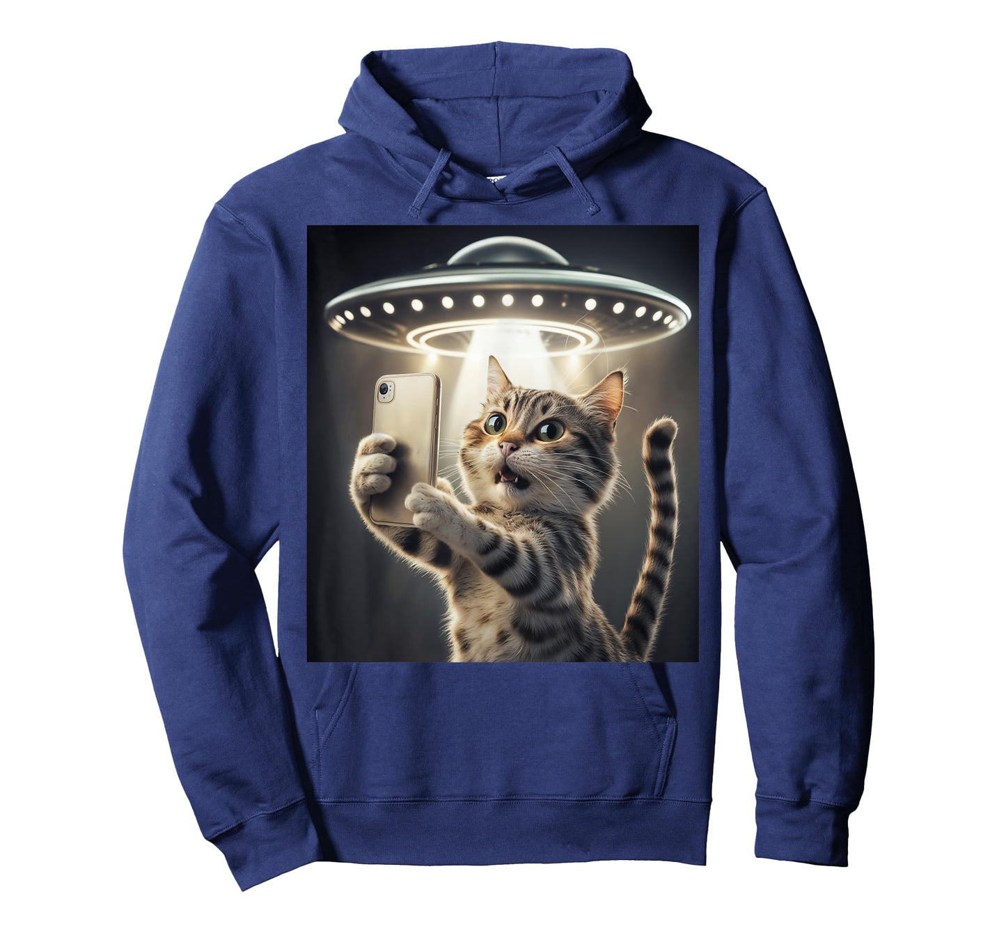 Cat Taking A Selfie With A UFO Cute And Funny T-Shirt