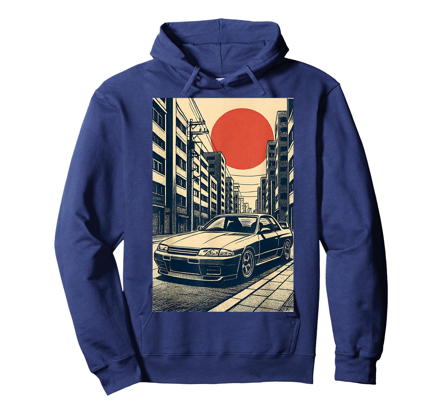 Japanese Cars Retro JDM Street Scene Tuner Car Art T-Shirt