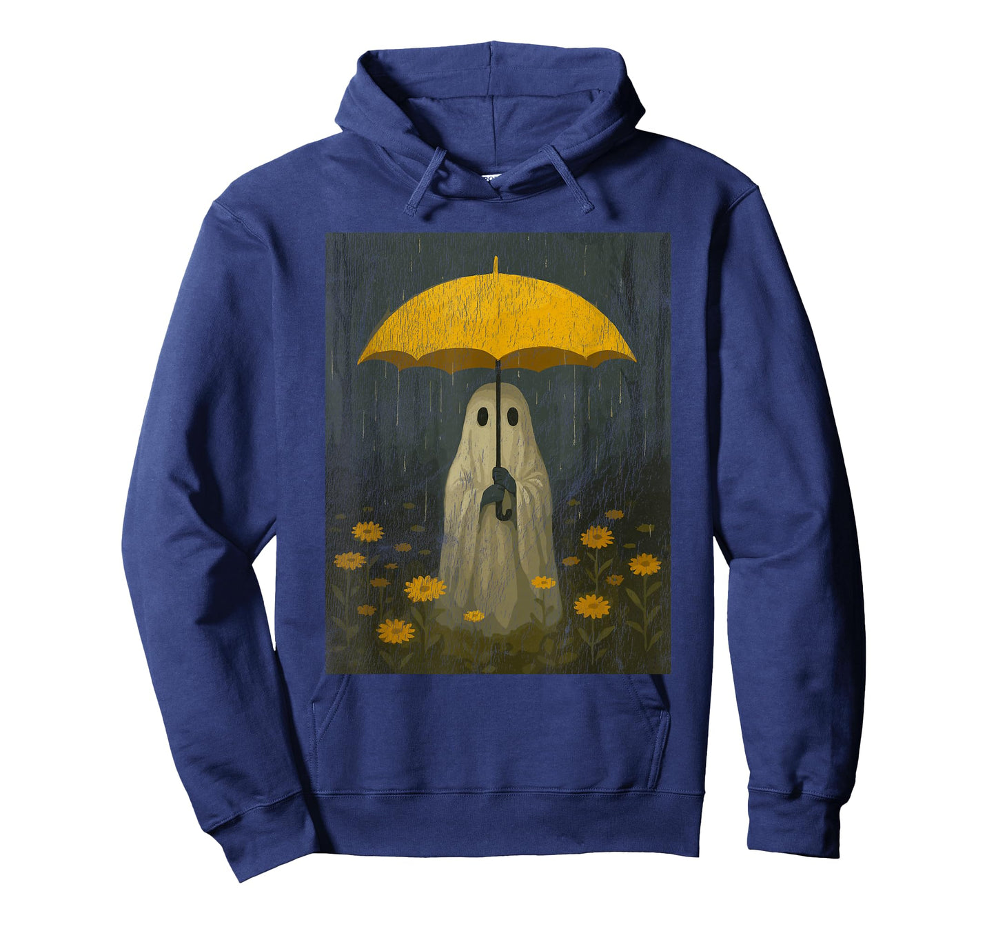 Vintage Floral Ghost Halloween Ghost in The Forest Gothic T-Shirt