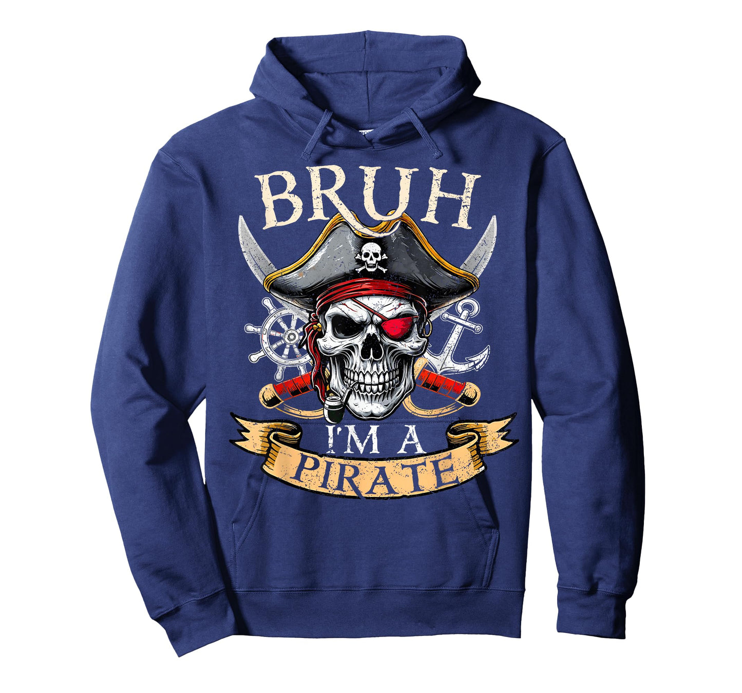 Funny Halloween Bruh I'm A Pirate Skull Costume Kids Boy Men T-Shirt