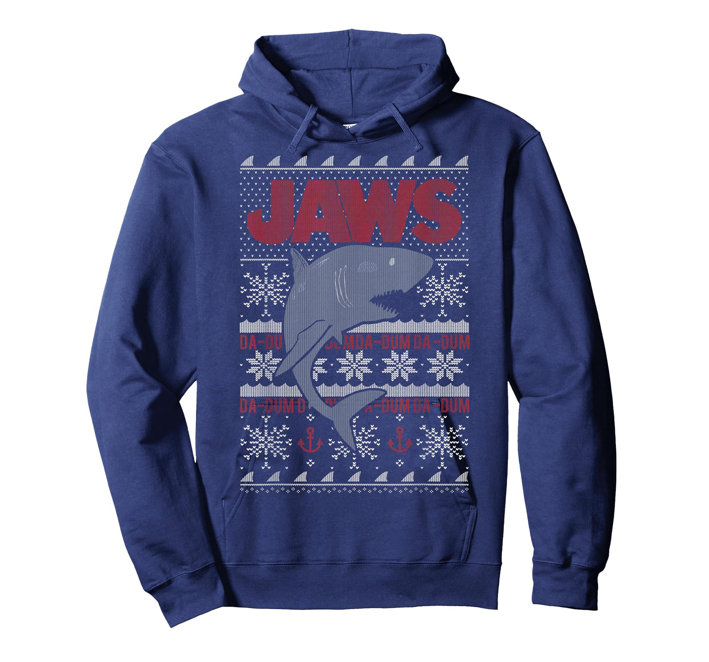 Jaws Dun Dun Shark Ugly Christmas Sweater Graphic T-Shirt T-Shirt