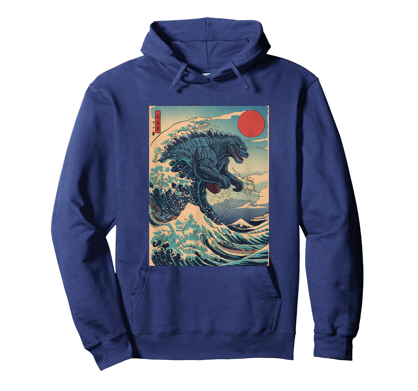 Kaiju Monster Japanese Style Art Great Wave Off Kanagawa T-Shirt