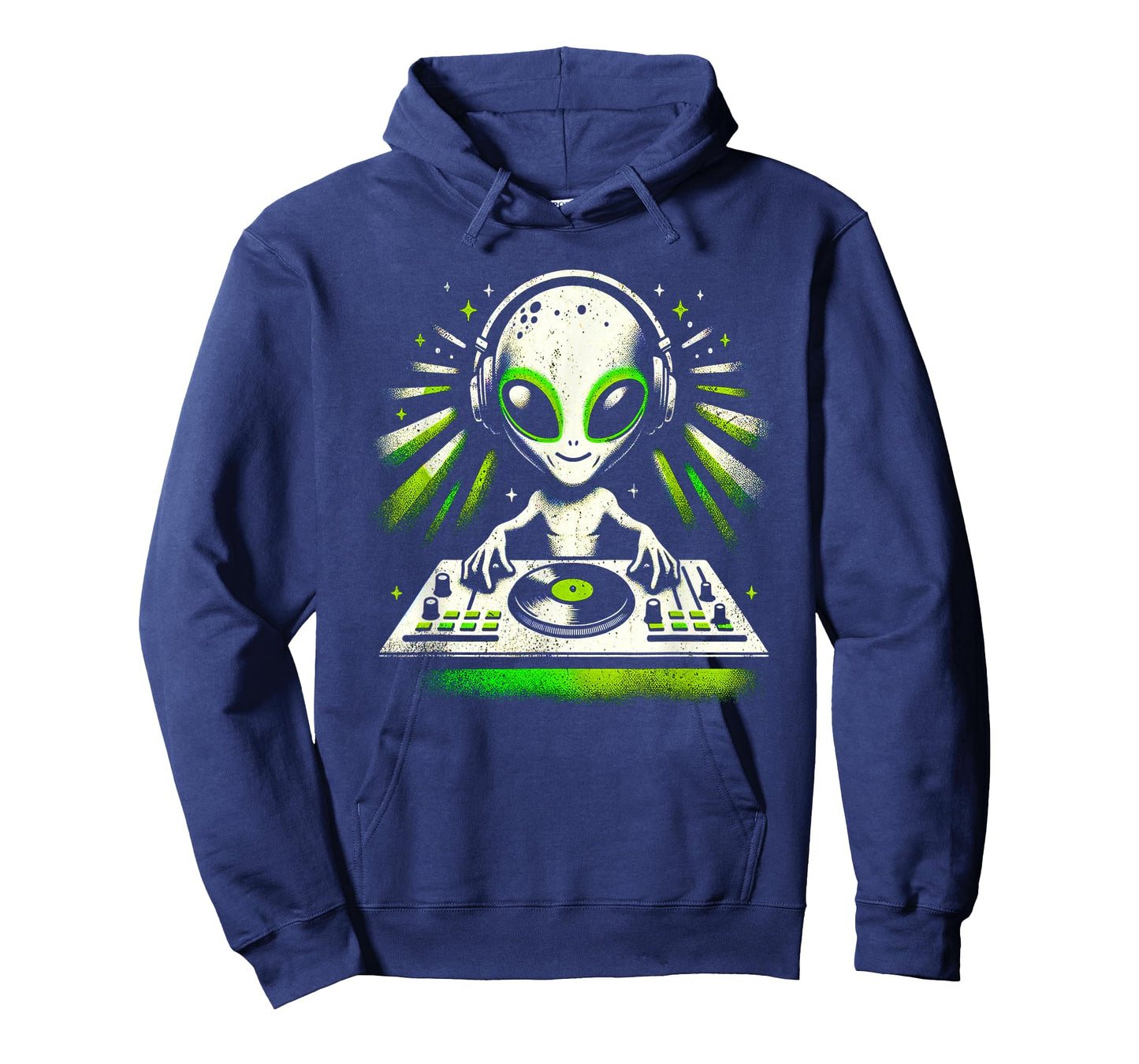 Alien DJ Music Mixer Fun Extraterrestrial Music Lover Shirt T-Shirt