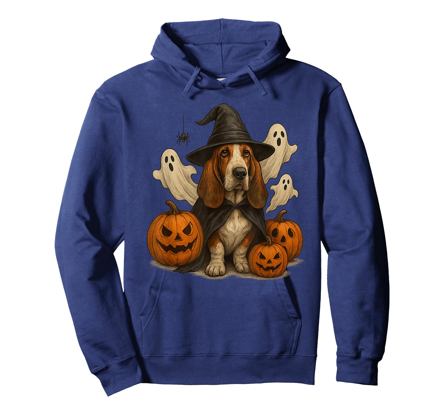 Halloween Basset Hound, Witch's hat, Cute, Funny T-Shirt