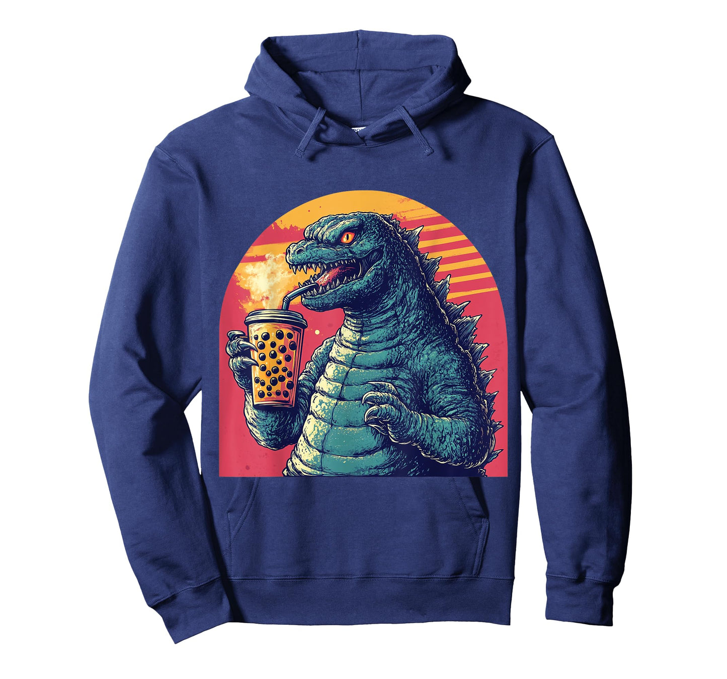 Kaiju Drinking Boba Tea Japanese Anime T-Shirt