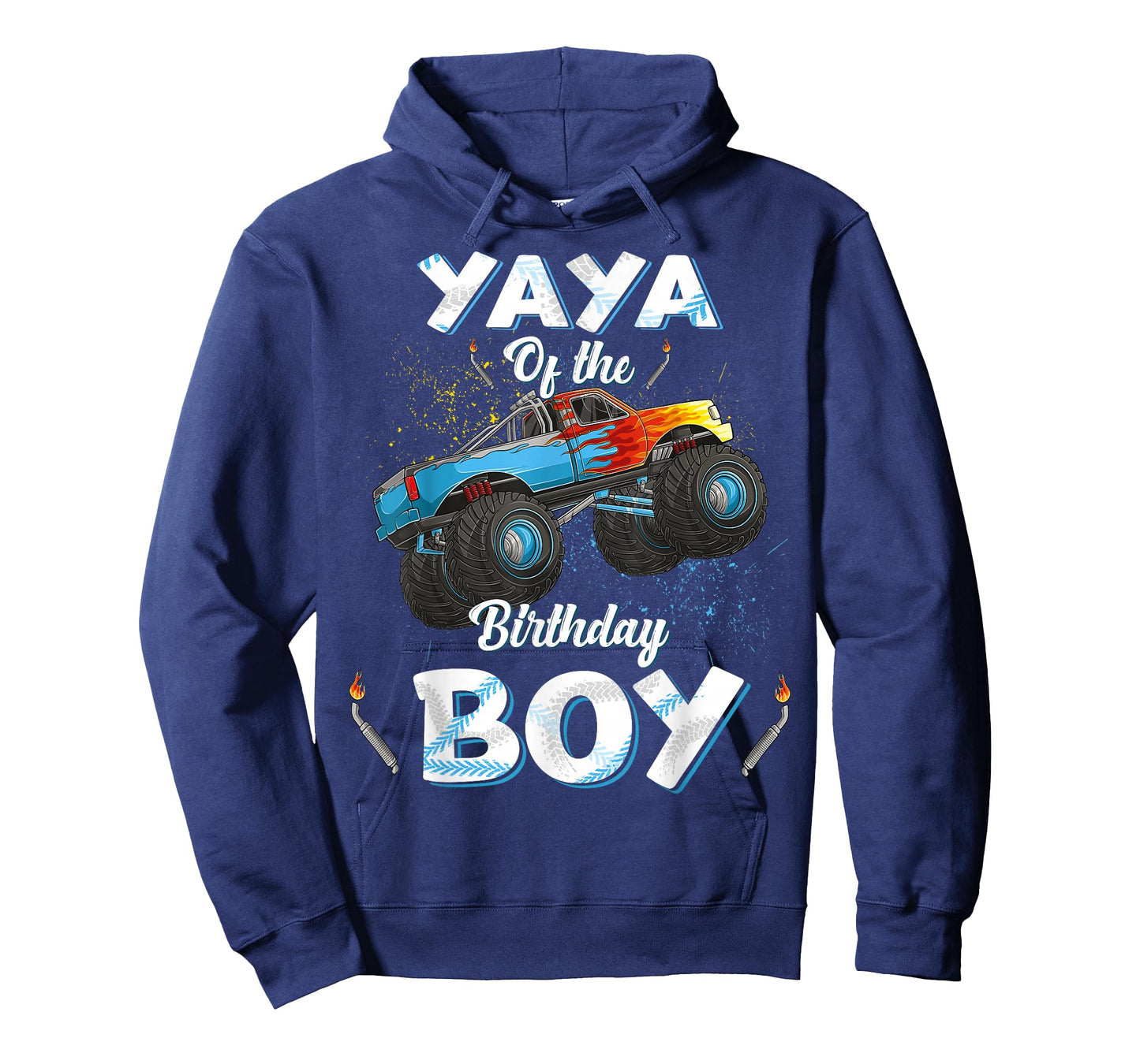 Yaya Of The Birthday Boy Monster Truck Bday Women Grandma T-Shirt