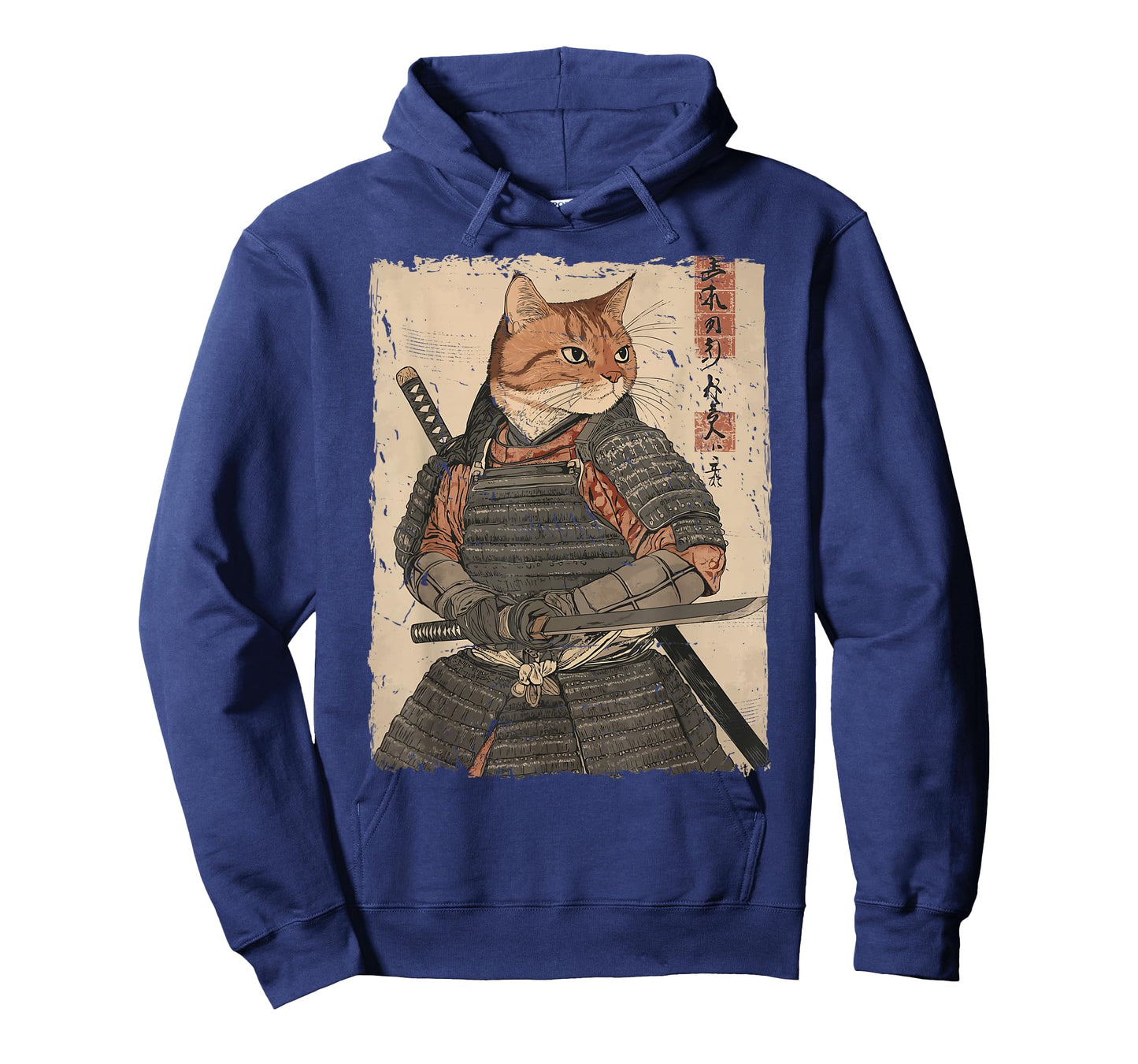 Samurai Cat Warrior Japanese Ukiyo-e Artwork Cat Samurai T-Shirt