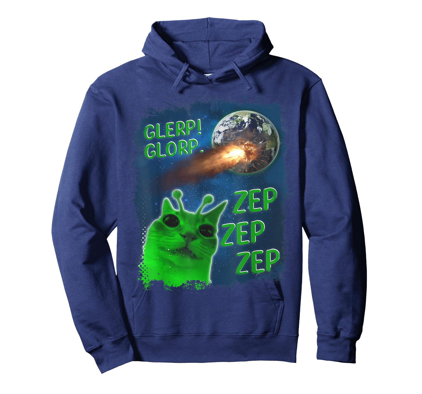 Glerp Glorp Funny Alien Cat T-Shirt