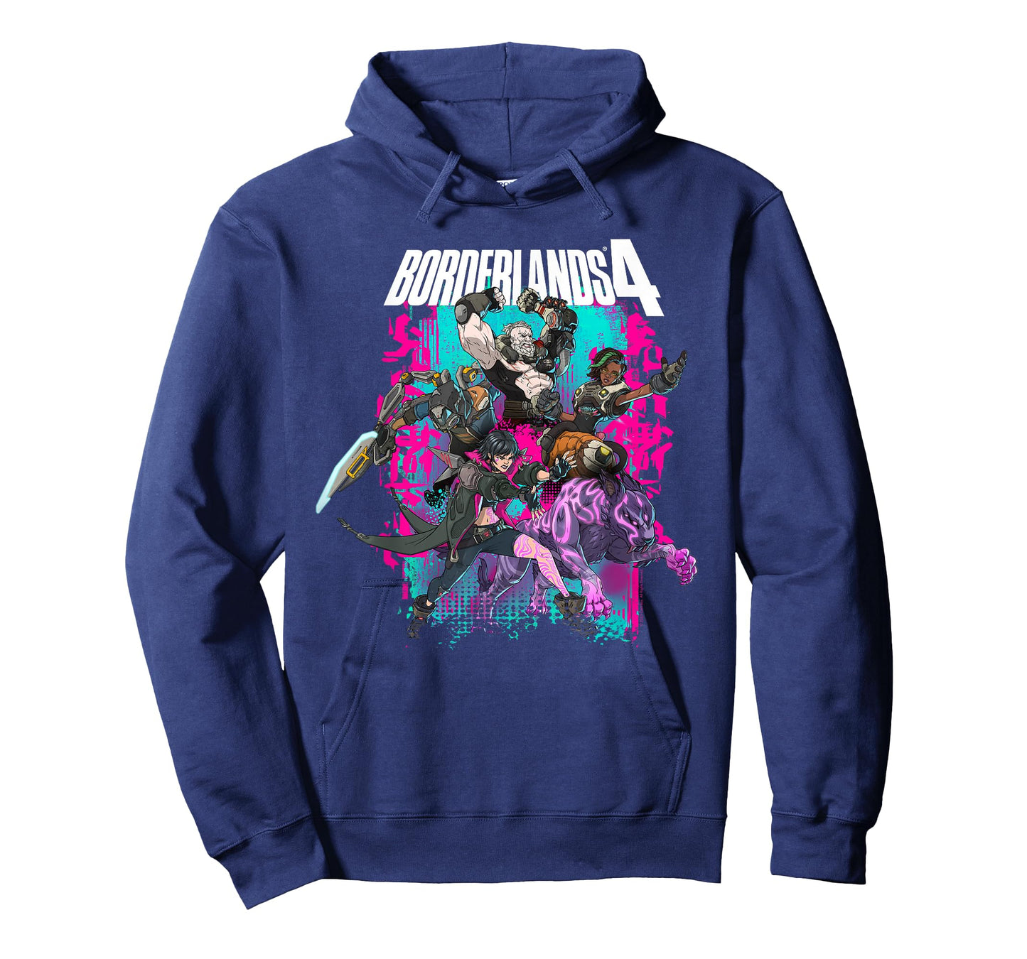 Borderlands 4 Colorful Heroes Collage Graffiti Video Game T-Shirt