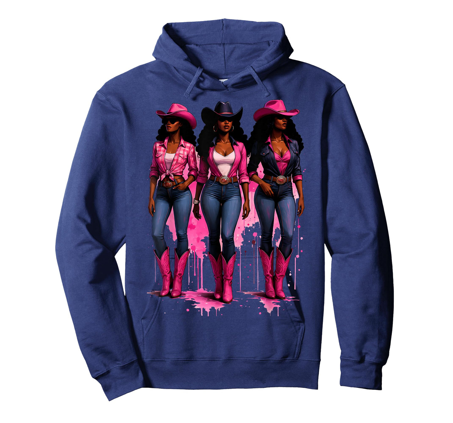 Pink Cowgirl Shirt Black Western Women Rodeo Boots Graphic T-Shirt