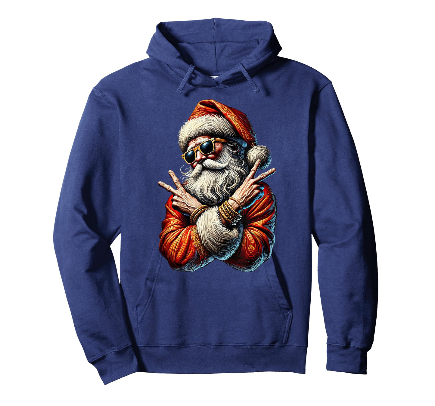 Santa Gangsta Bling Bling Christmas Cool Yule T-Shirt