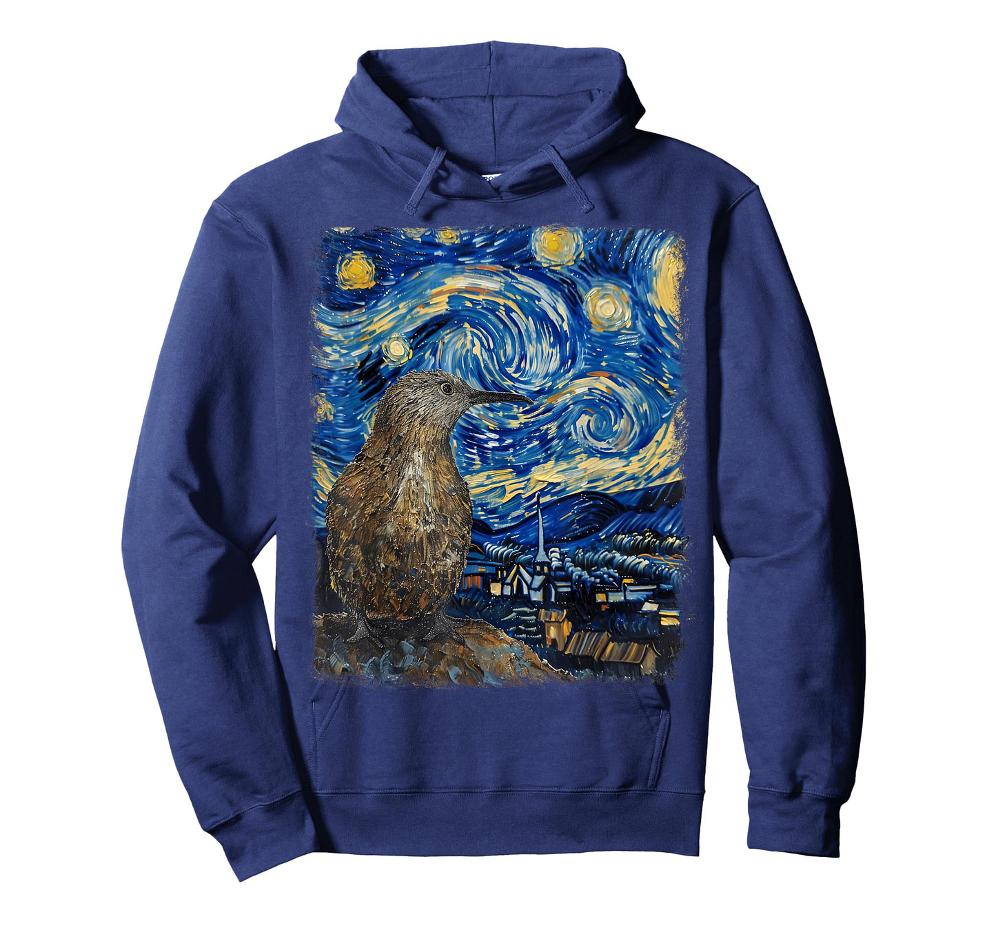 Kiwi Bird New Zealand Starry Night Painting T-Shirt