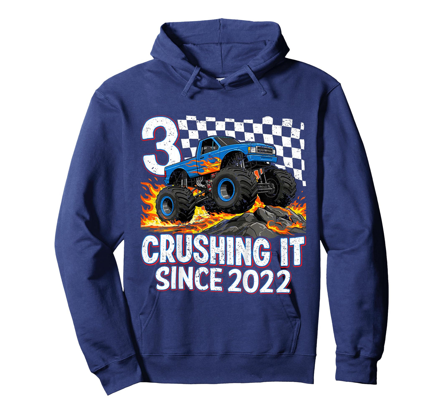 Kids 3rd Birthday Monster Truck 3 year Old Boys Party Born 2022 T-Shirt