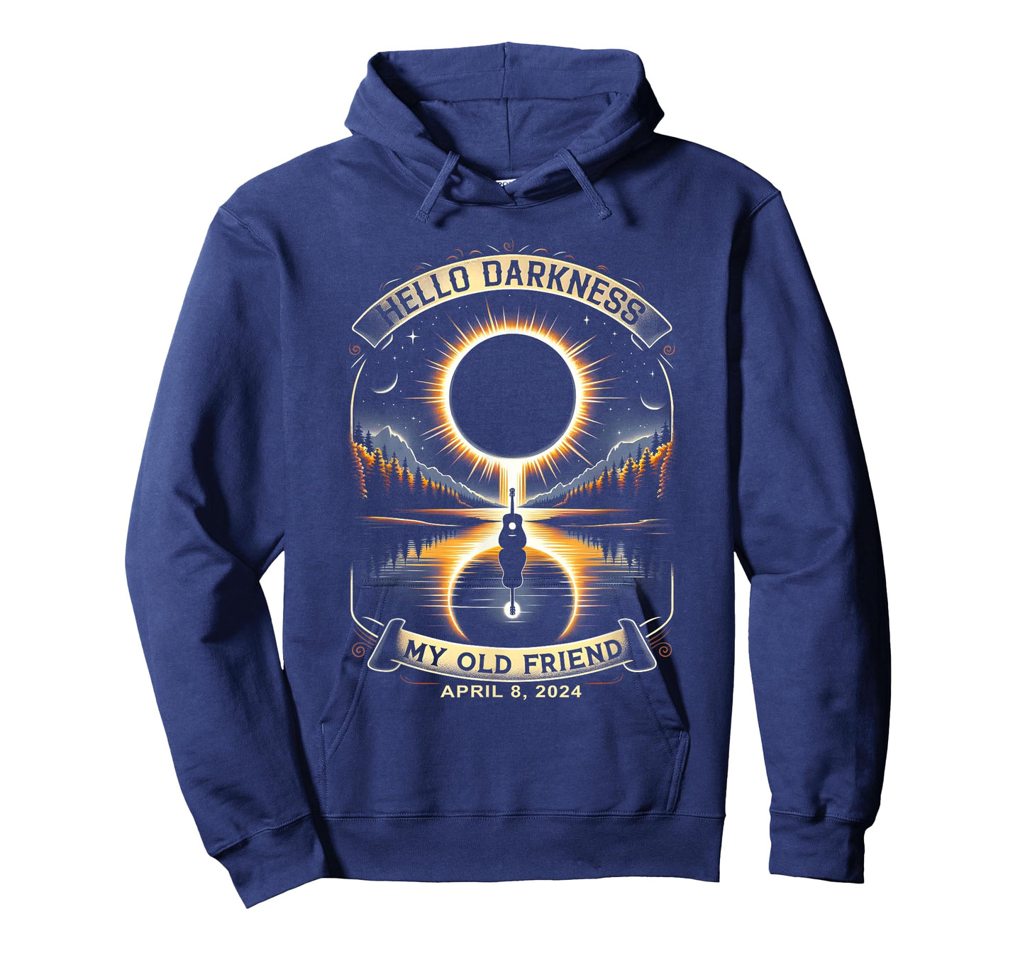 Hello Darkness My Old Friend Solar Eclipse April 8, 2024 Tee T-Shirt