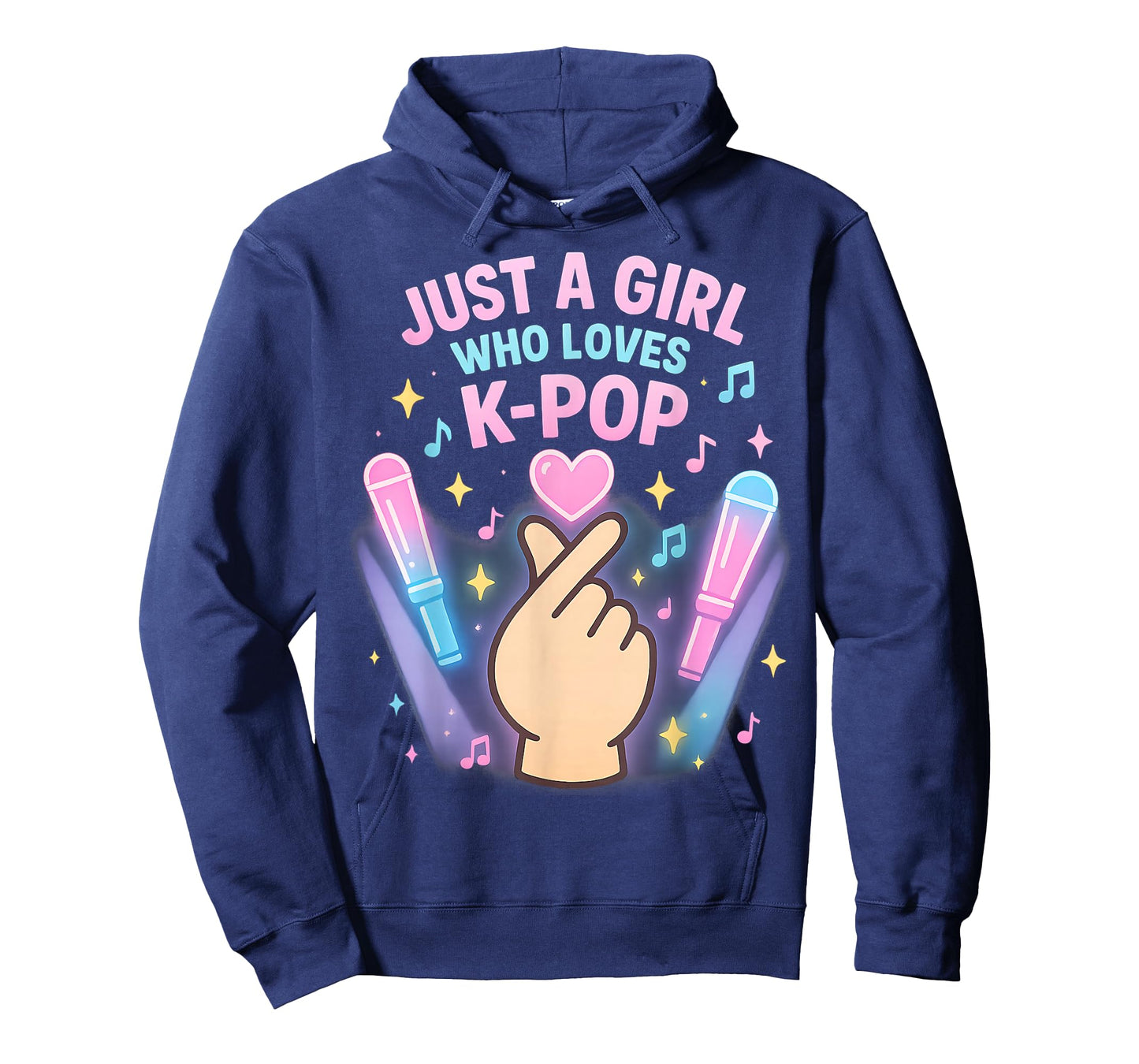 Kpop Concert Girl Light Stick Heart Pastel Concert Style T-Shirt